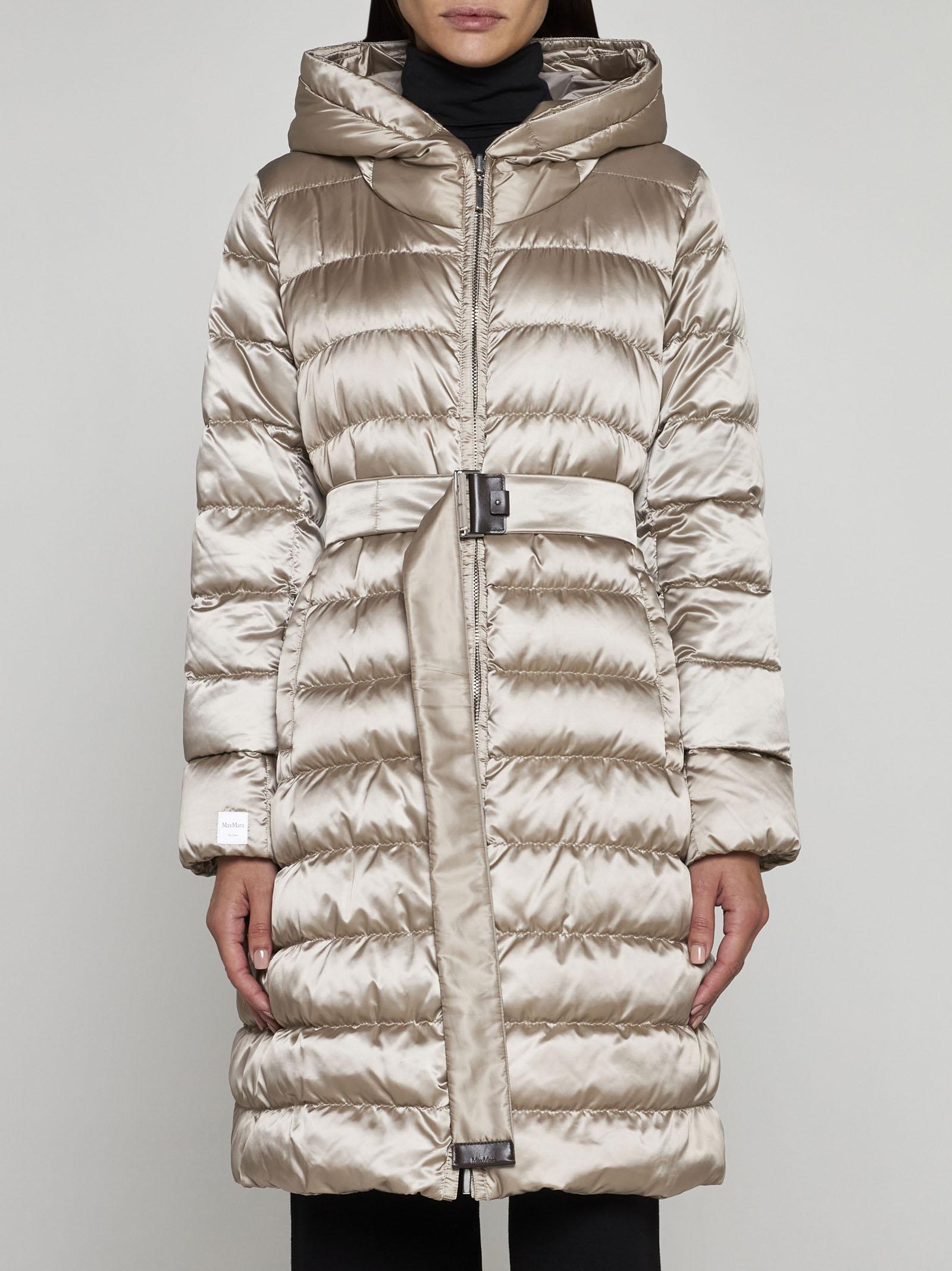 Max Mara The Cube Novepi Quilted Nylon Down Jacket in Natural | Lyst