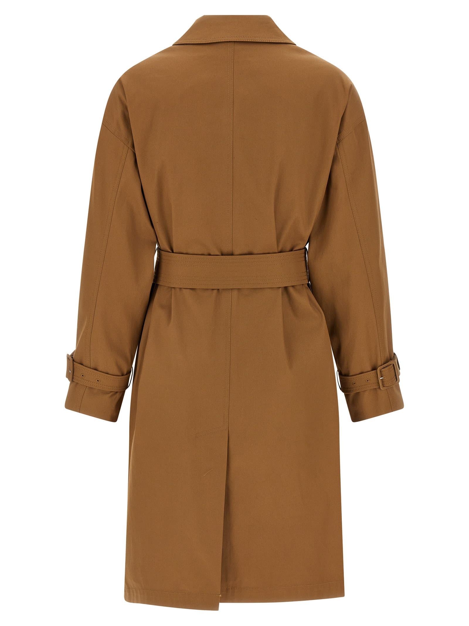 トレンチコート Max Mara Studio 'Ebrien' trench coat Max Mara 'Ebrien' Trench Coat in Brown | Lyst