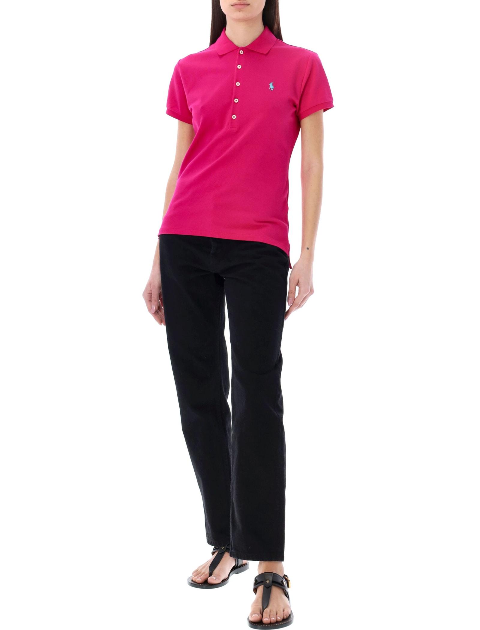 Polo Ralph Lauren Classic Polo Shirt in Pink | Lyst