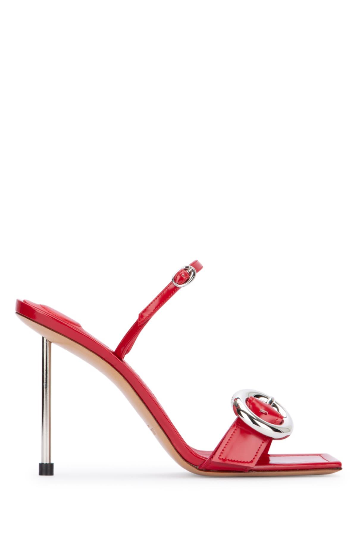 Jacquemus Red Le Chouchou 'les Sandales Regalo Hautes' Heels