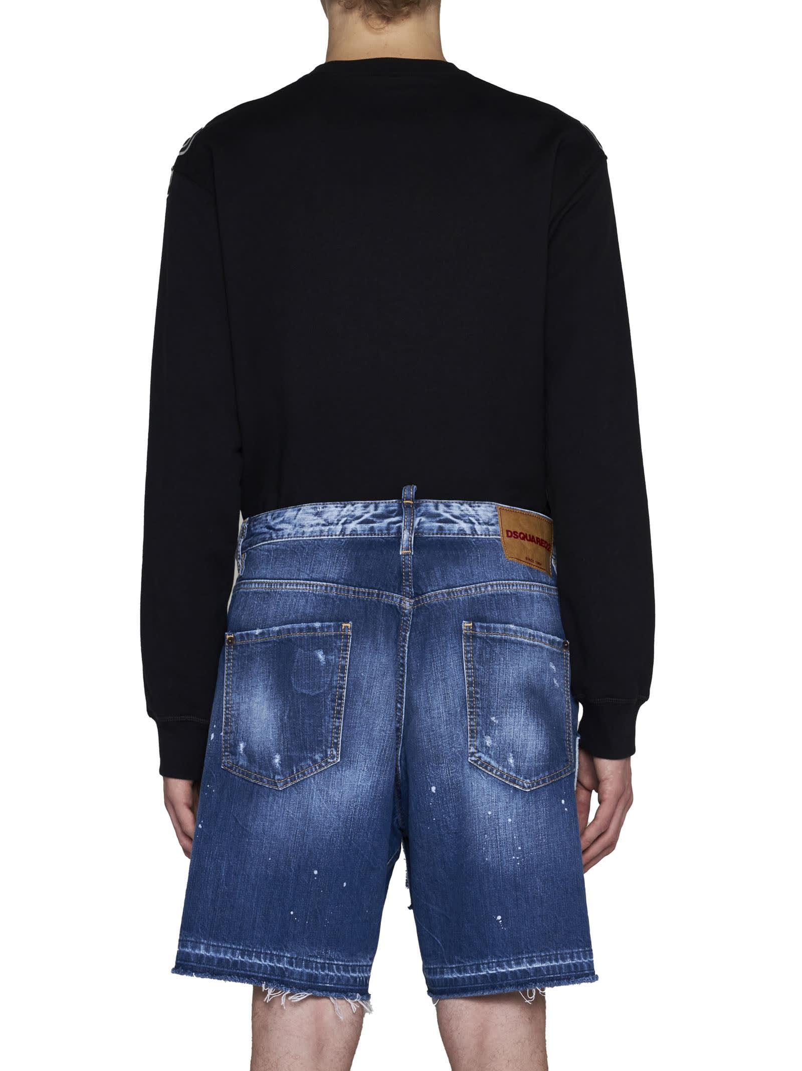 Dsquared2 panelled cotton shorts - Blue