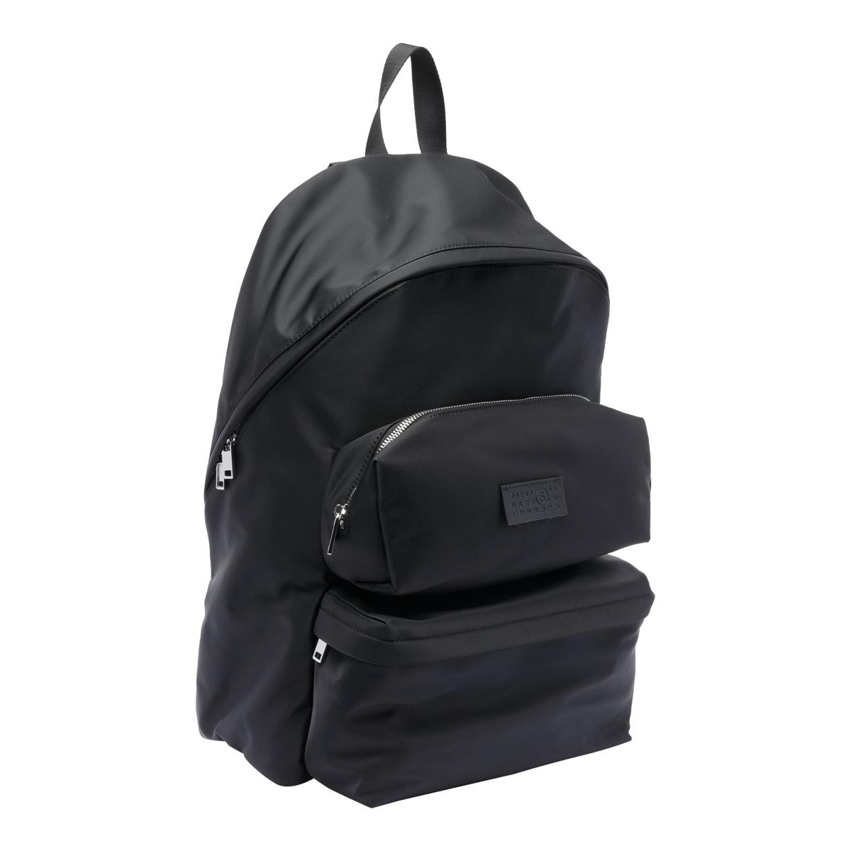 【MM6】Logo Buckle Backpack MM6 by Maison Martin Margiela Backpack With Logo Patch in
