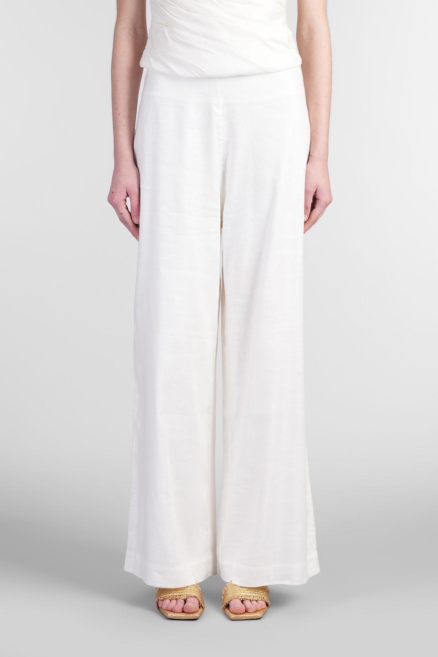 【送料&関税込】Cult Gaia Kora Pants In White Linen KORA PANT - OFF WHITE LINEN – CULT GAIA