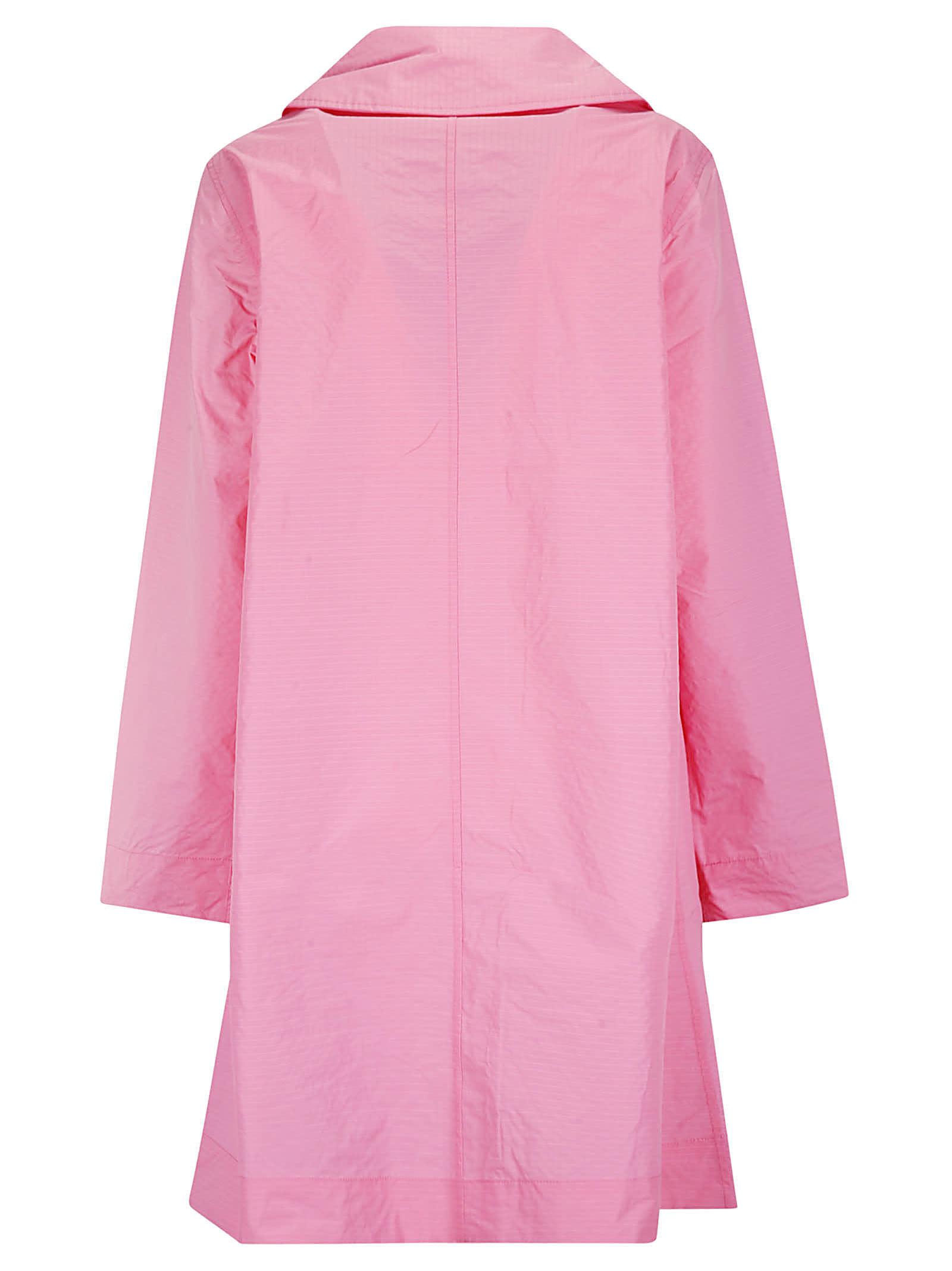 Ganni #n# Coat in Pink | Lyst