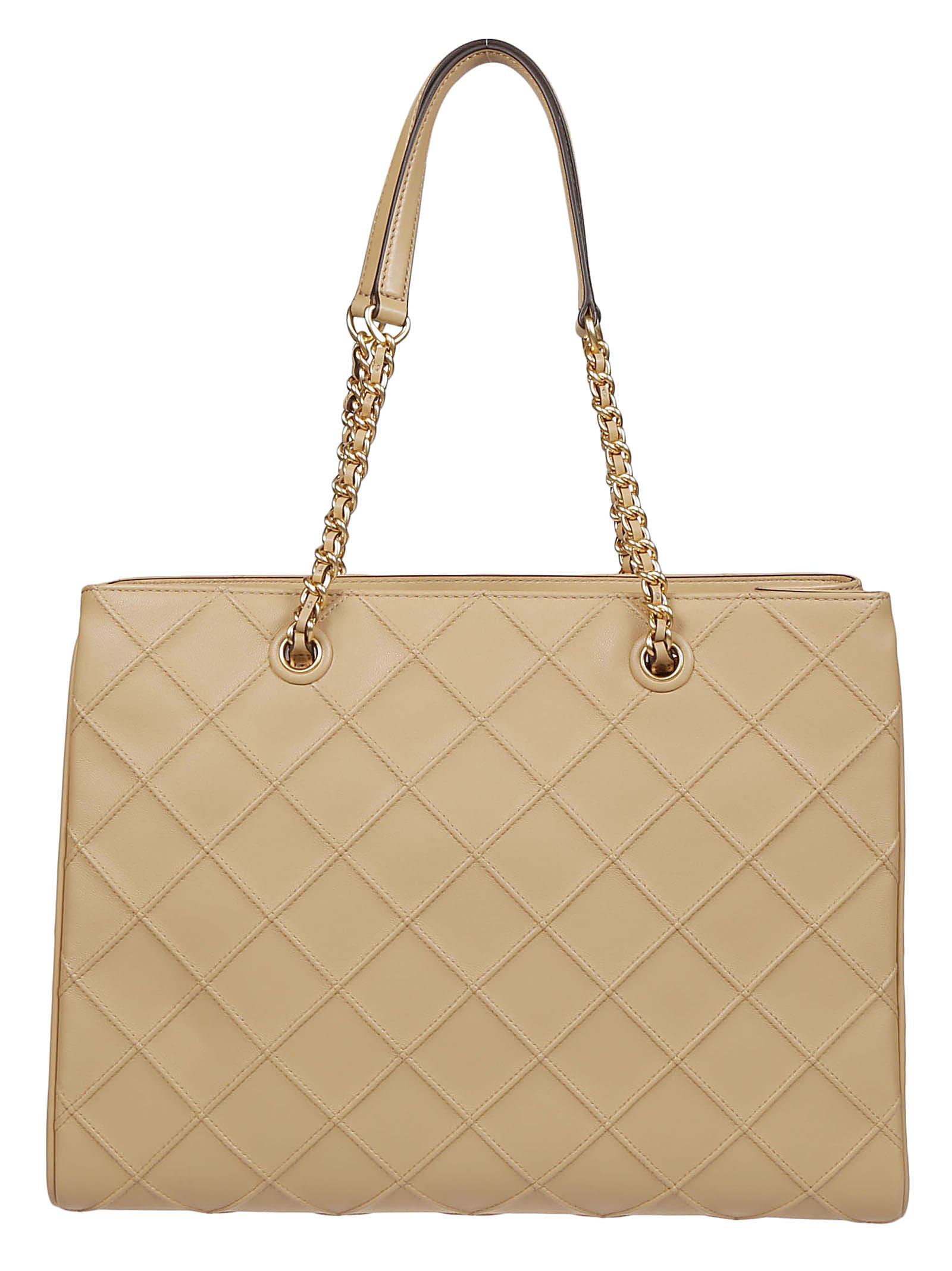 Tory Burch Fleming Soft Chain Tote Bag in Natural