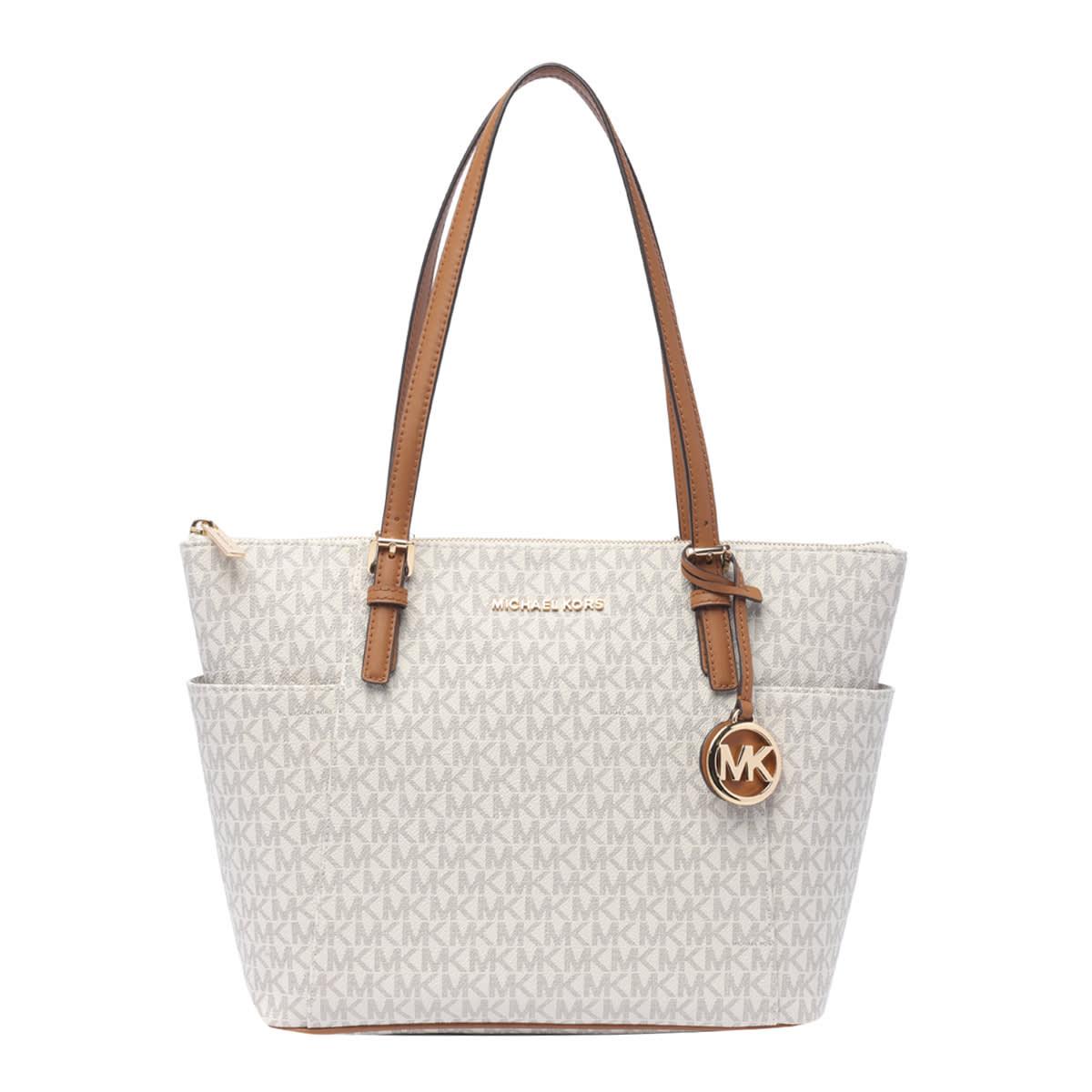 Carmen Small Logo and Leather Belted Satchel | Michael Kors Canada