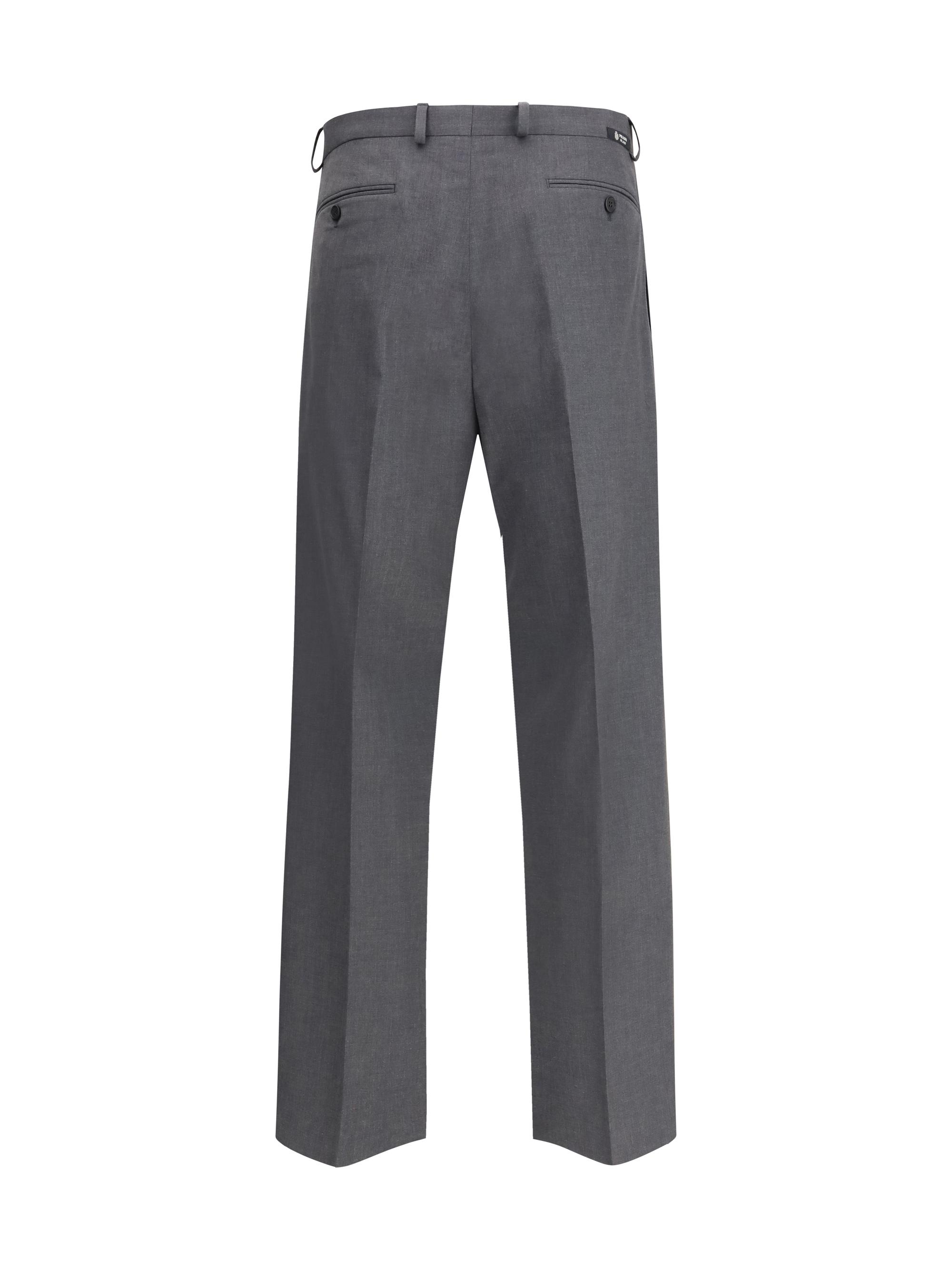 Prada Wool Pants in Grey for Men | Lyst UK