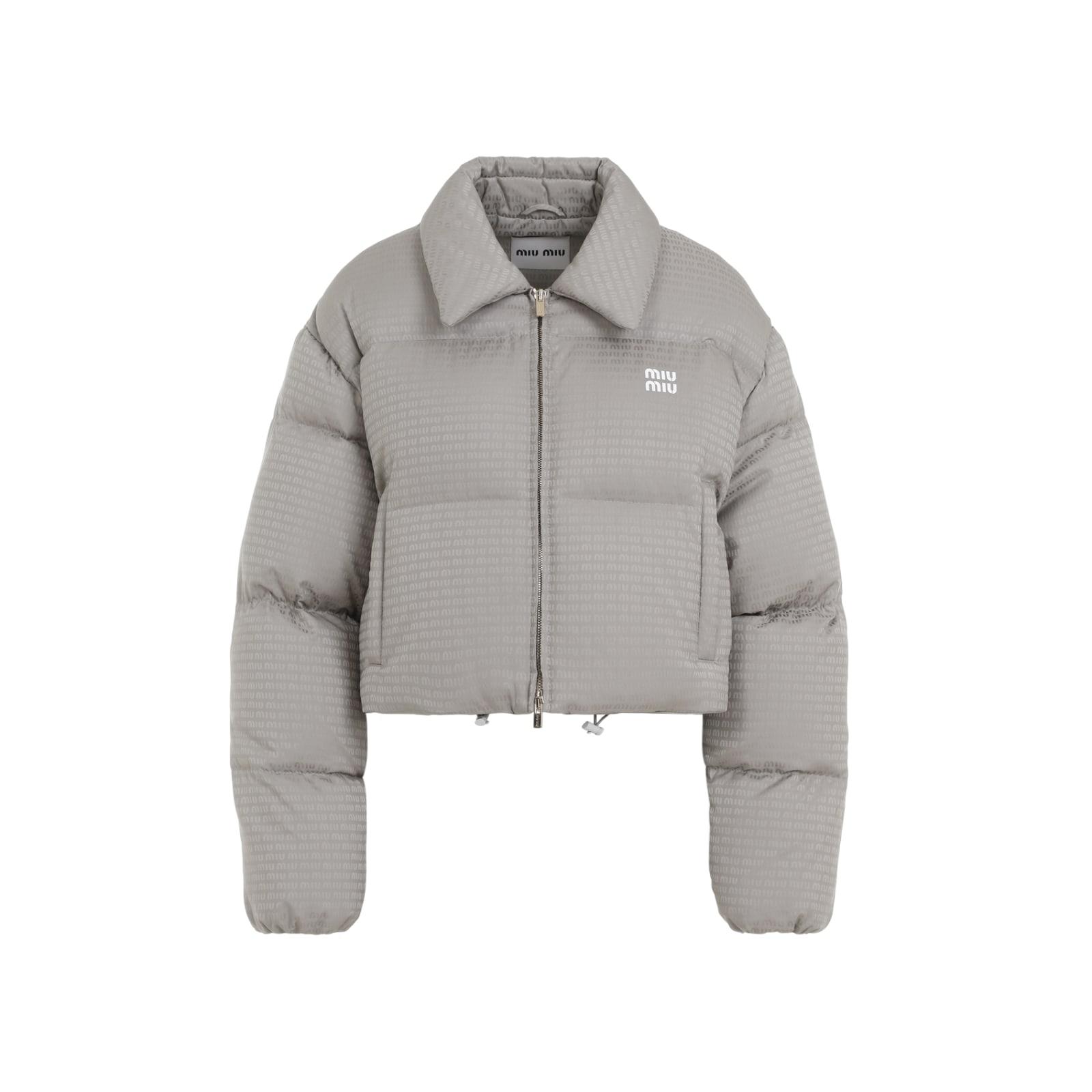 Miu Miu Jacket in Gray | Lyst Miu Miu Jacket in Gray | Lyst