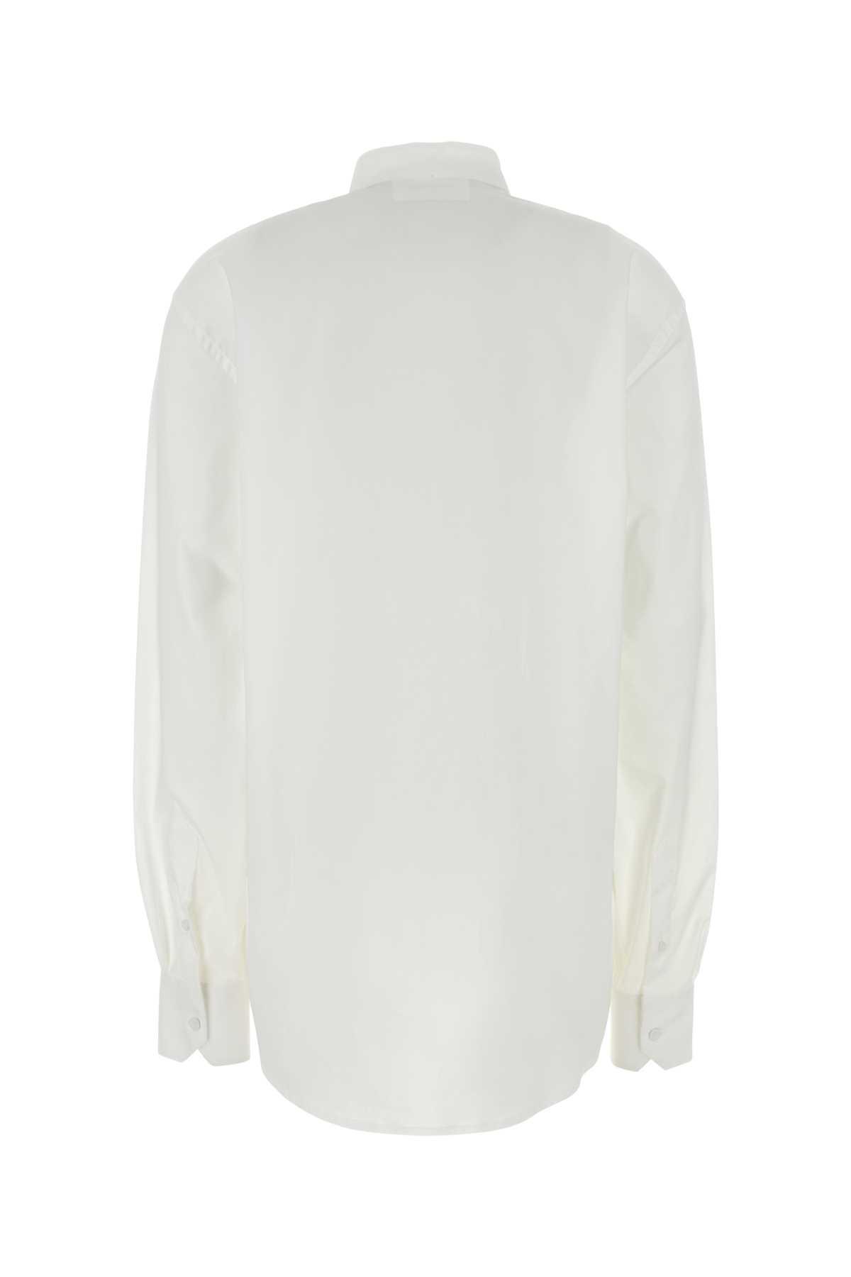 Tシャツ・カットソー ARMARIUM White stretch poplin oversize Lavinia shirt ARMARIUM Stretch Poplin Oversize Lavinia Shirt in White