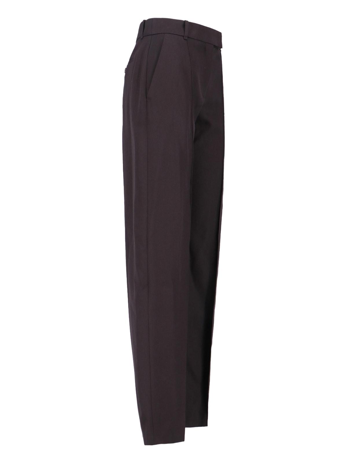 パンツ Alexander Mcqueen Embroidered Wool Wide-Leg Pant Alexander Mcqueen Women Embroidered Wool Wide-leg Pant In