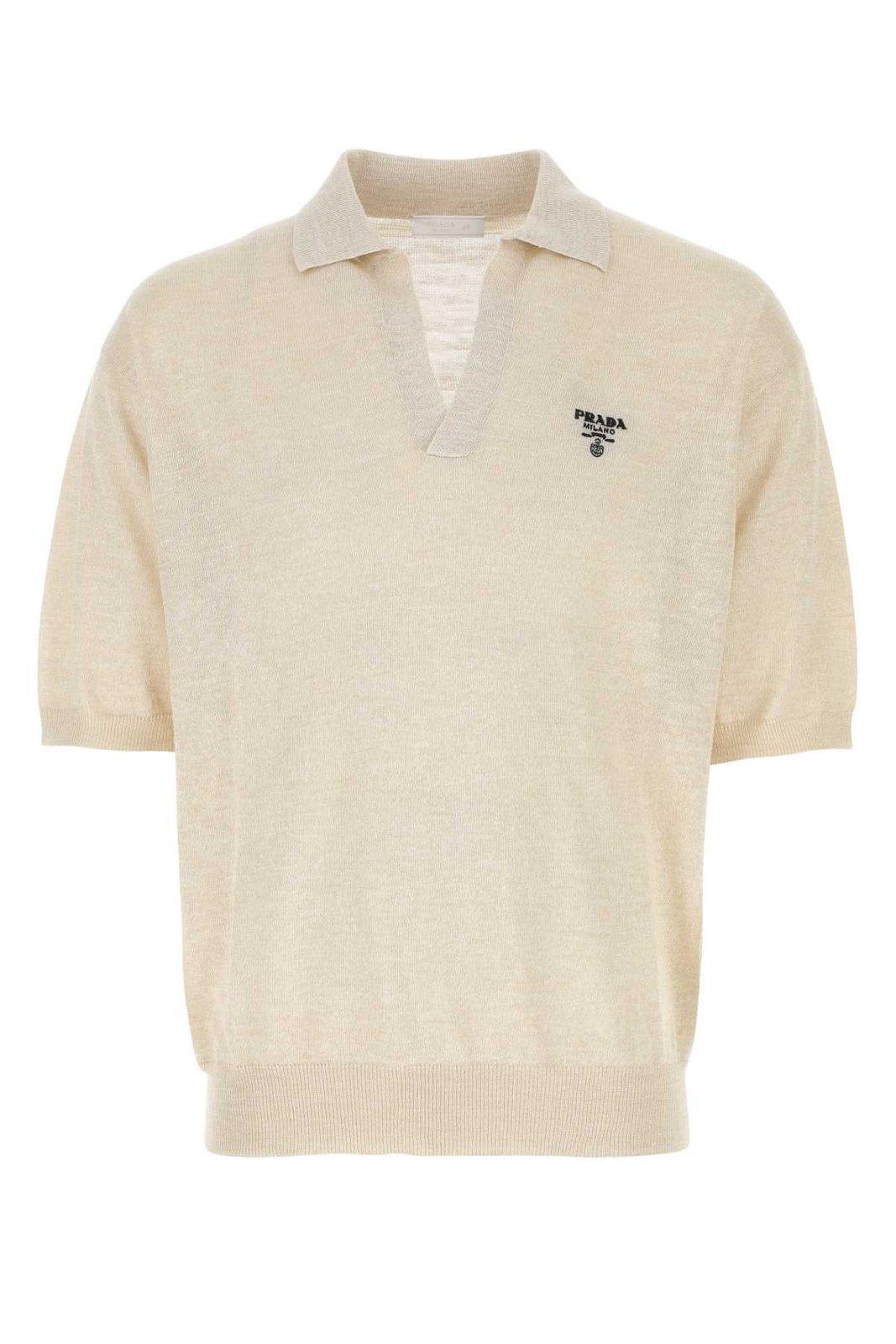 prada white polo shirt