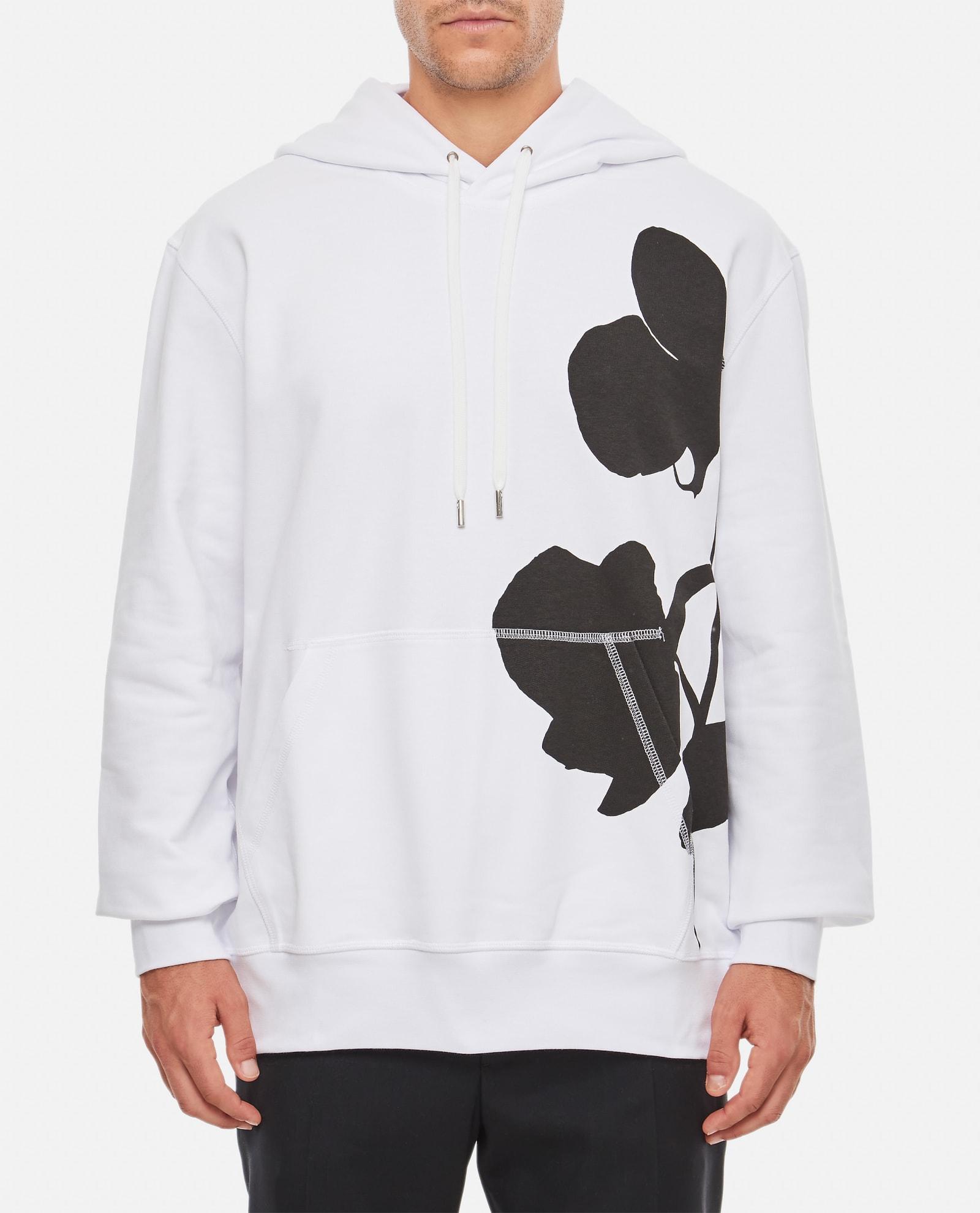 Alexander McQueen Orchid Printed Hoodie in Gray for Men Lyst