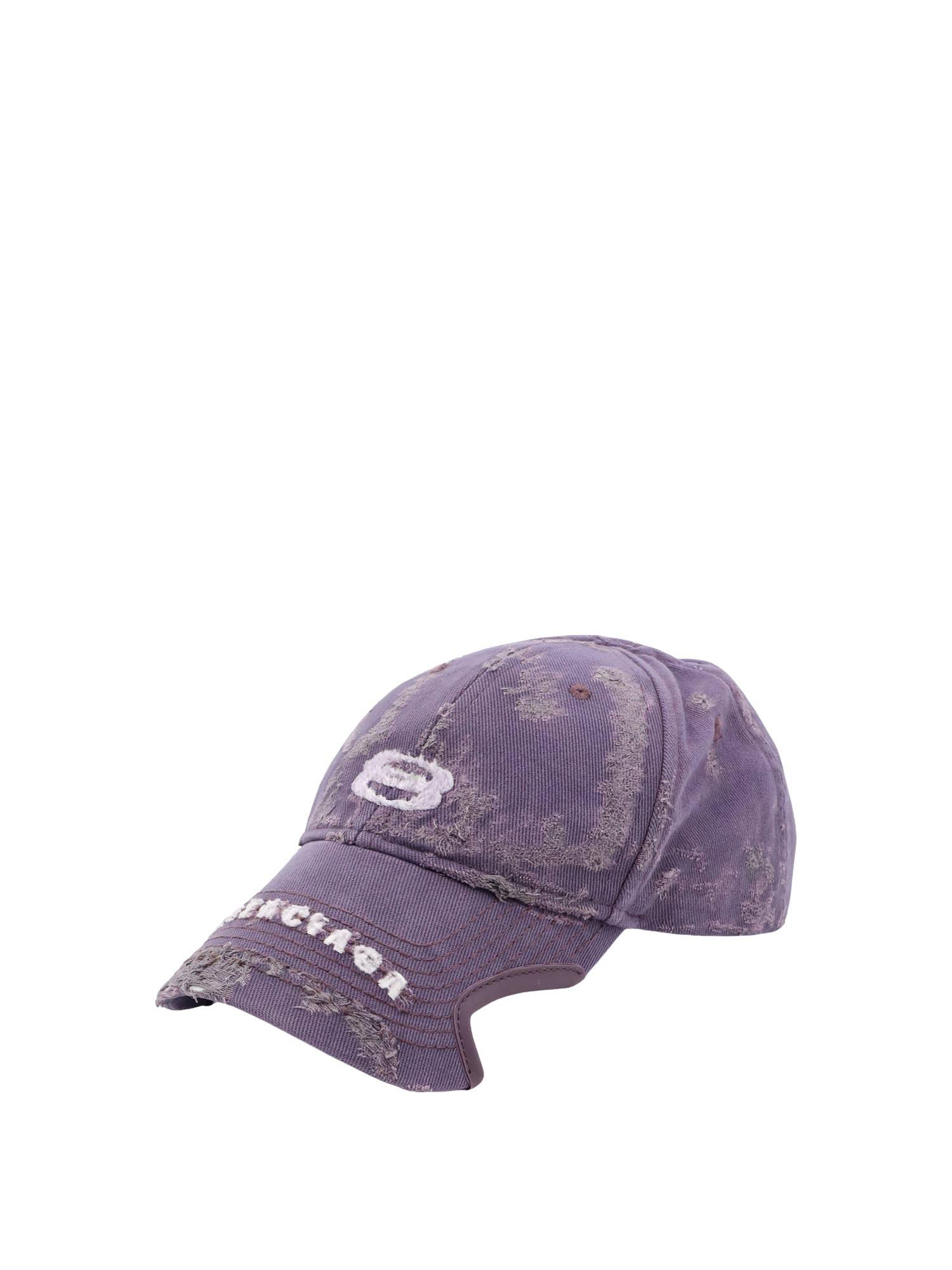 balenciaga purple hat
