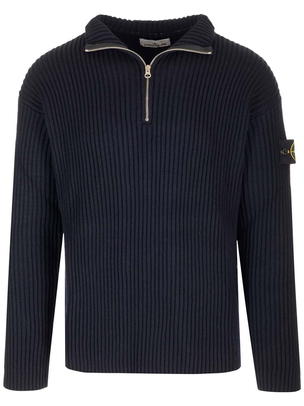 Stone Island Half Zip Sweater in Blue for Men | Lyst Stone Island Half Zip Sweater in Blue for Men | Lyst