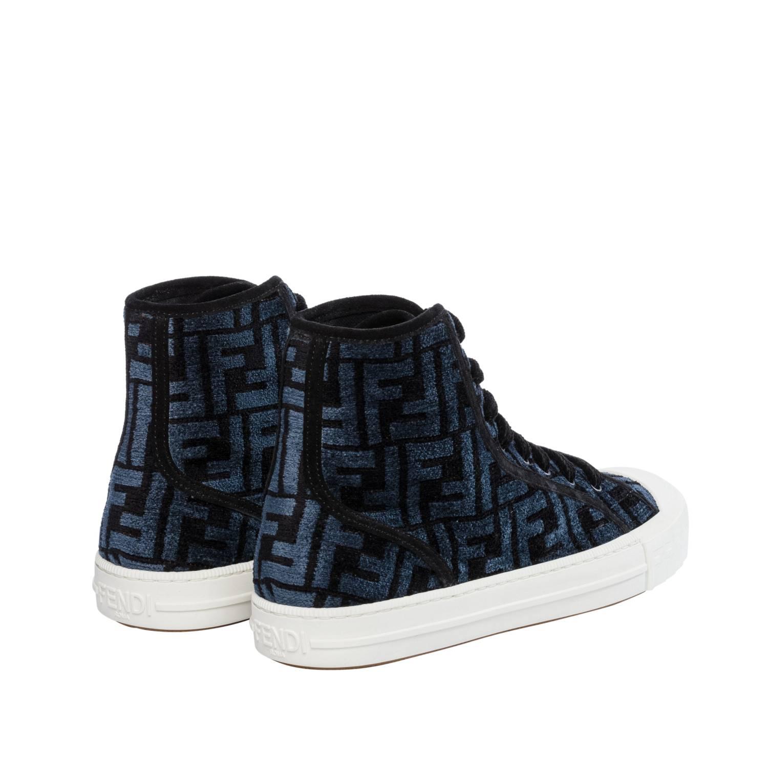 Fendi FF Jacquard Low-Top Sneakers