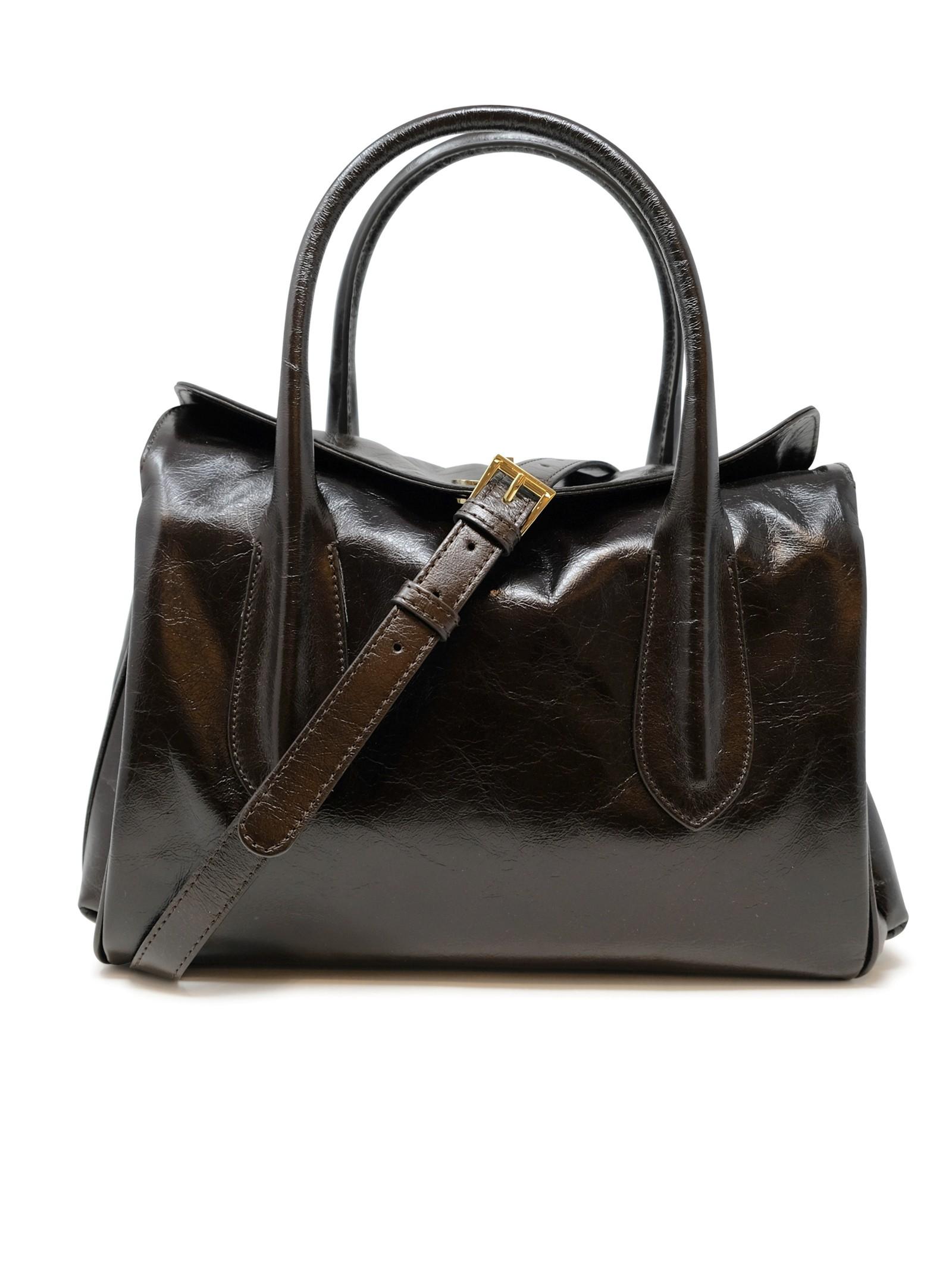 Abro Accordion Leather Bag in Black Lyst