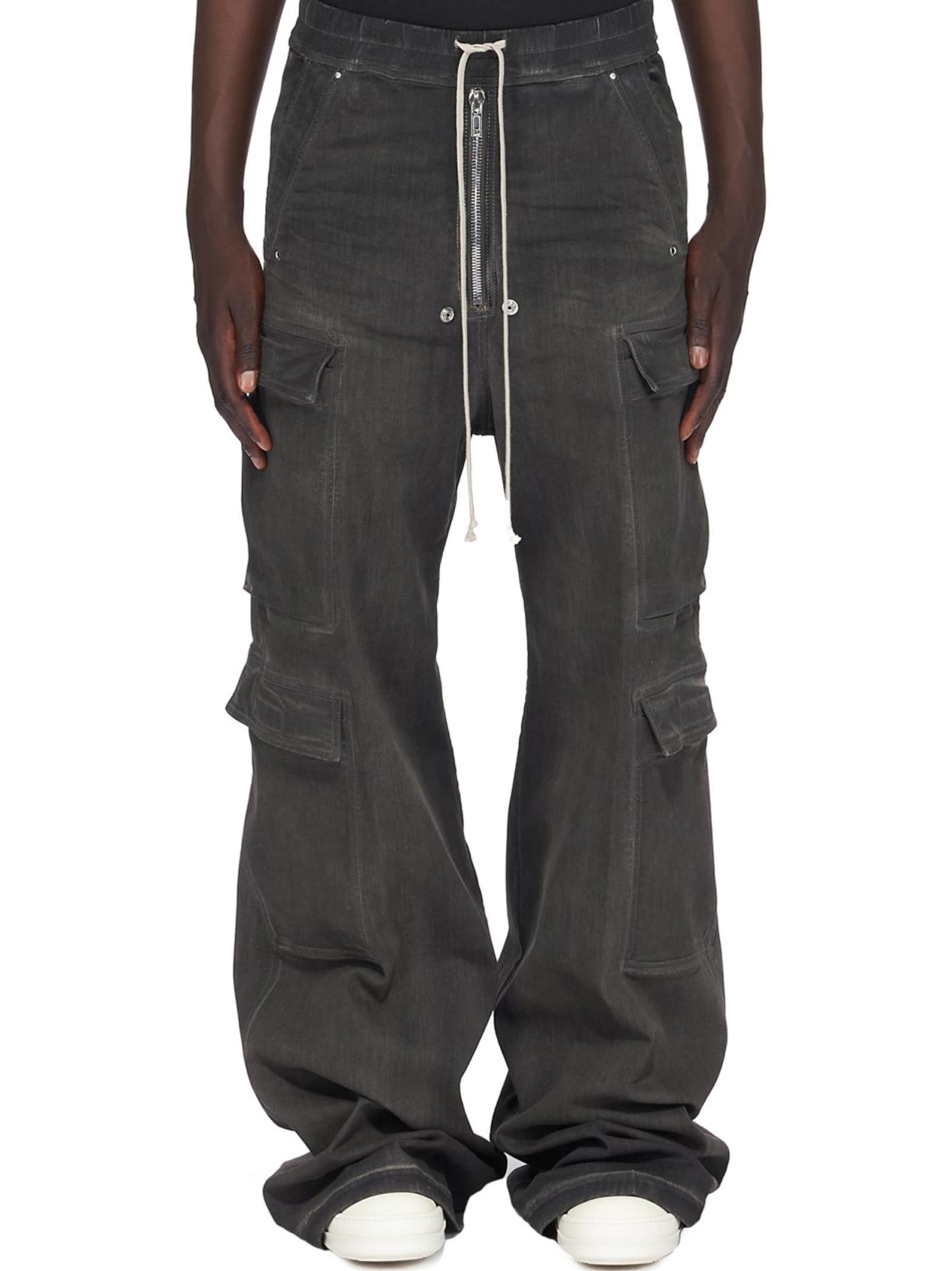 Rick Owens DRKSHDW Jumbo Cargo Pants in Black for Men | Lyst