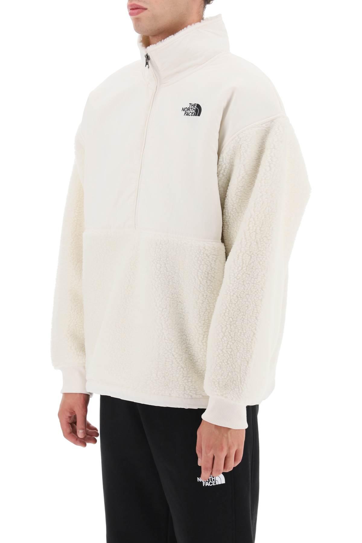 White north face fleece jacket cheap