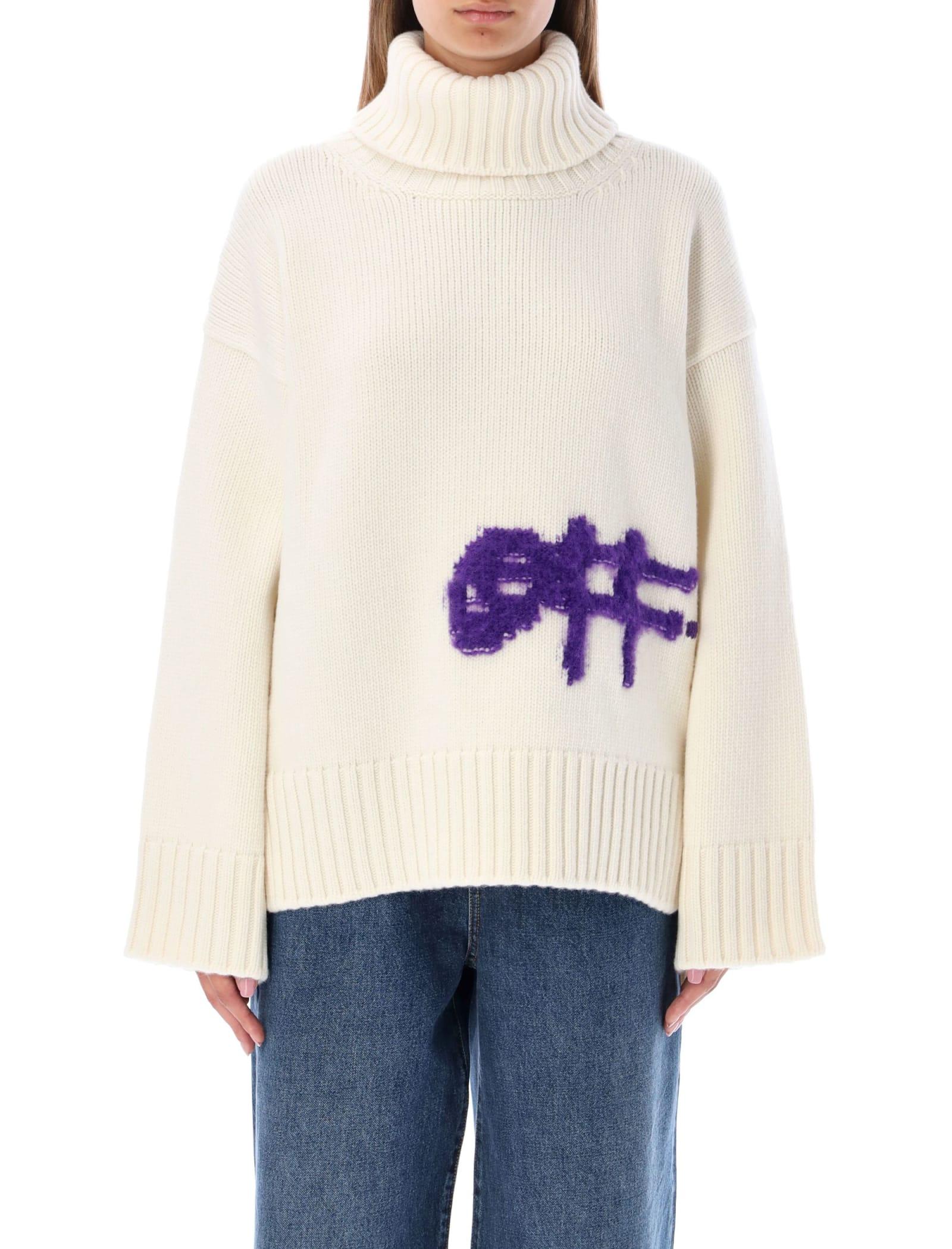 Logo Intarsia Turtleneck Jumper 