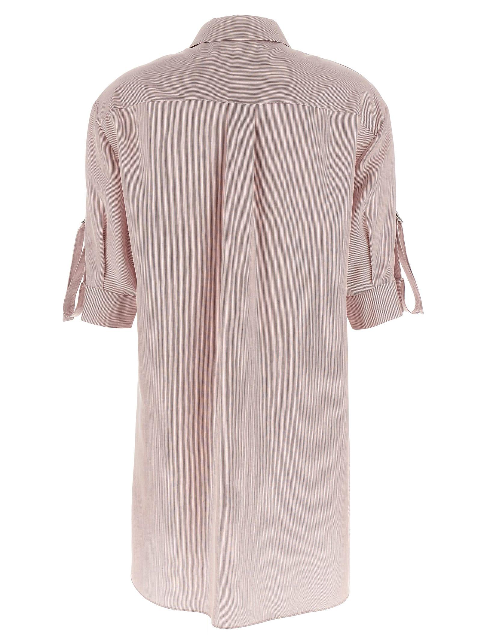 ワンピース GIOVANNI BEDIN SS25 Striped silk dress (GB25068 PINK) Giovanni Bedin Striped Dress – BALTINI