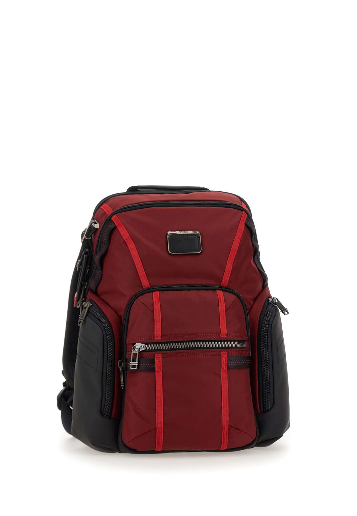 Tumi Alpha Bravo Navigation Backpack in Red | Lyst UK