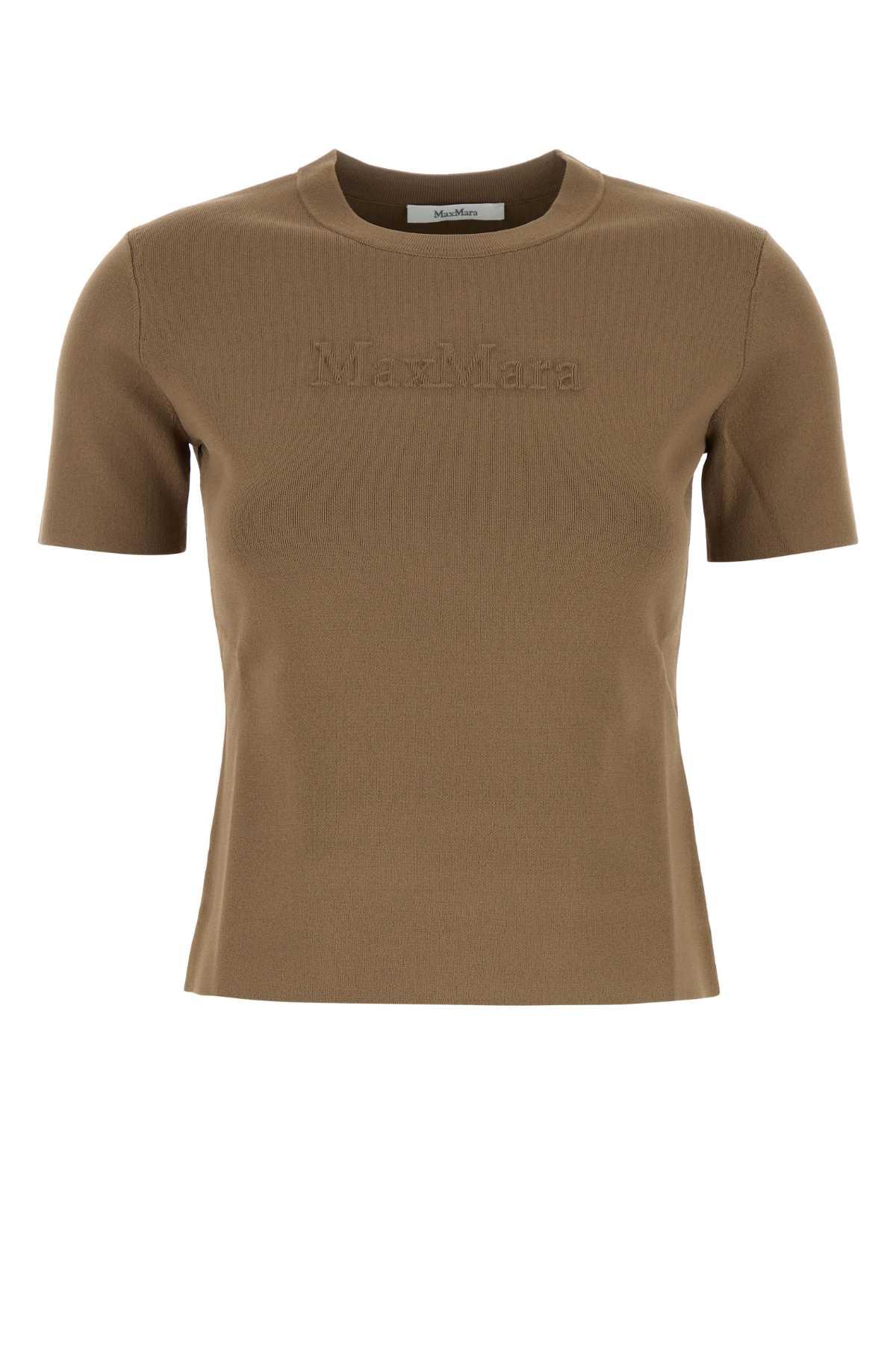 Tシャツ・カットソー MAX MARA Biscuit Viscose Blend Adelio T-Shirt Max Mara Biscuit Viscose Blend Adelio T-Shirt | Lyst