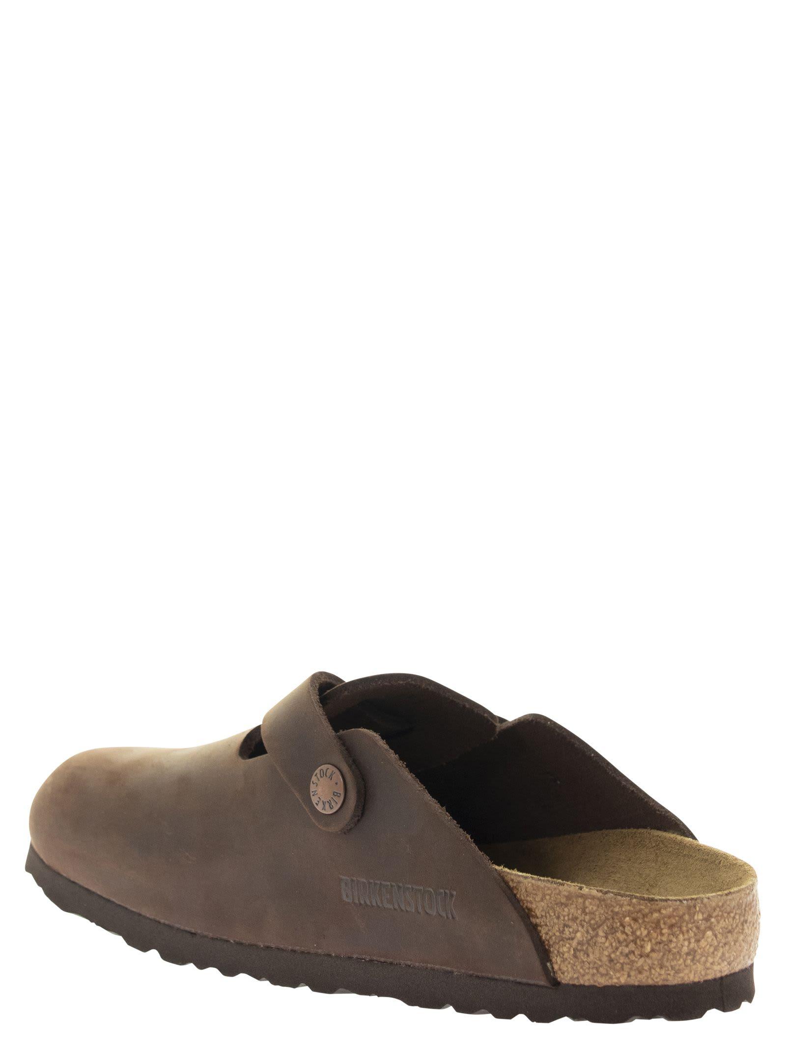 Birkenstock Boston - Oiled Leather Sabot in Brown - Save 13% | Lyst