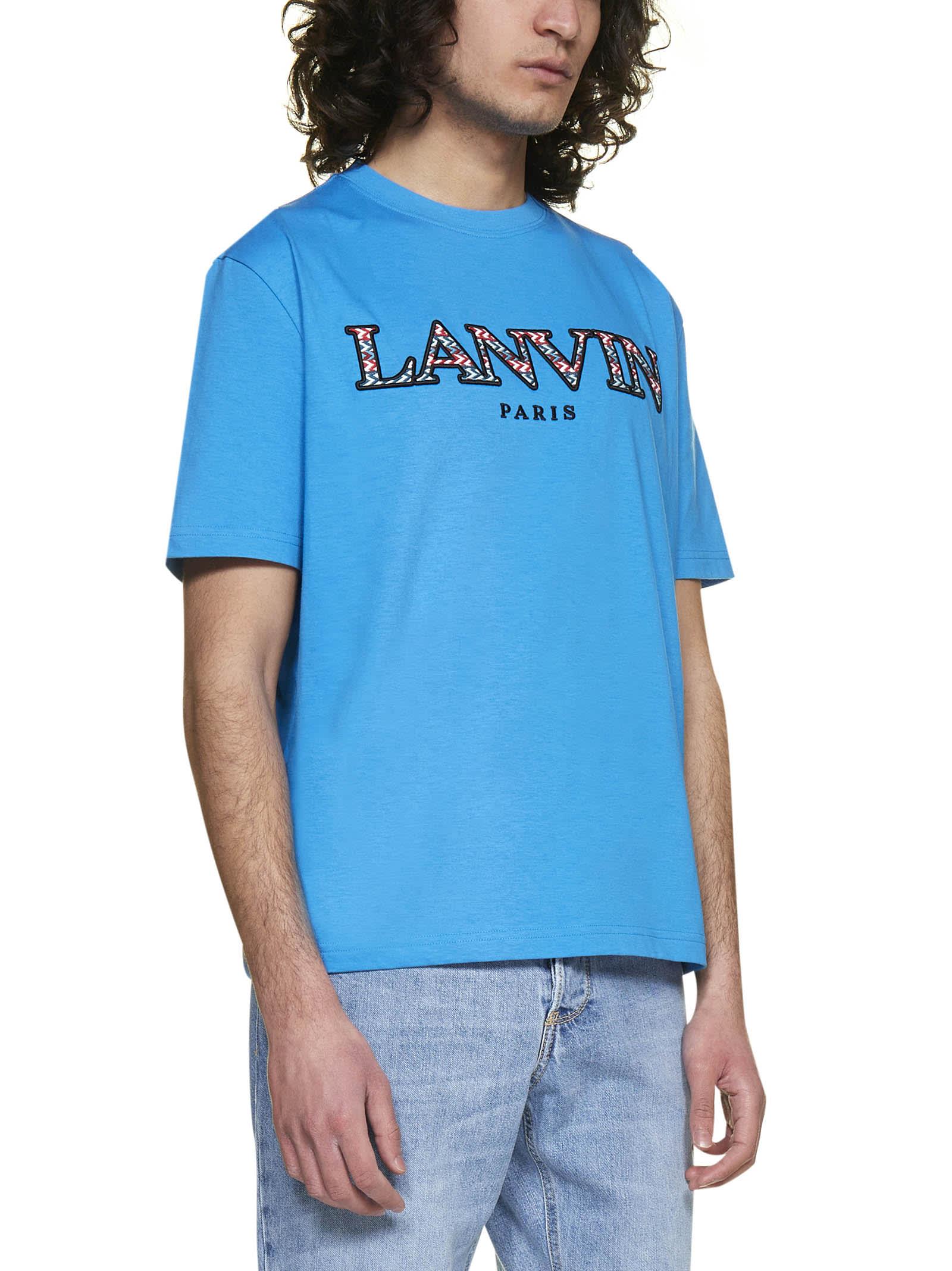 Lanvin T-shirt in Blue for Men - Lyst