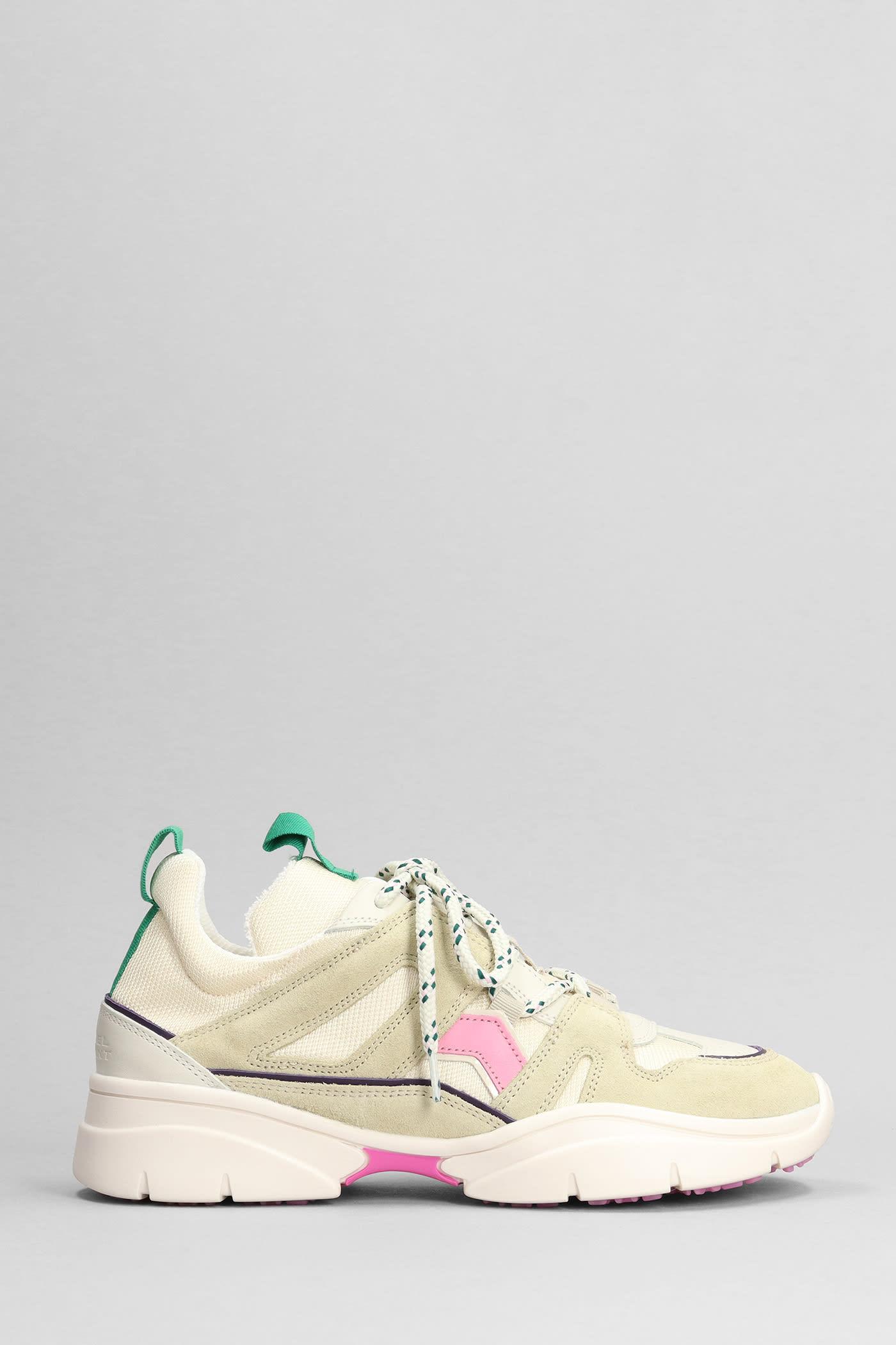 Isabel Marant Kindsay Sneakers In Suede in Natural | Lyst