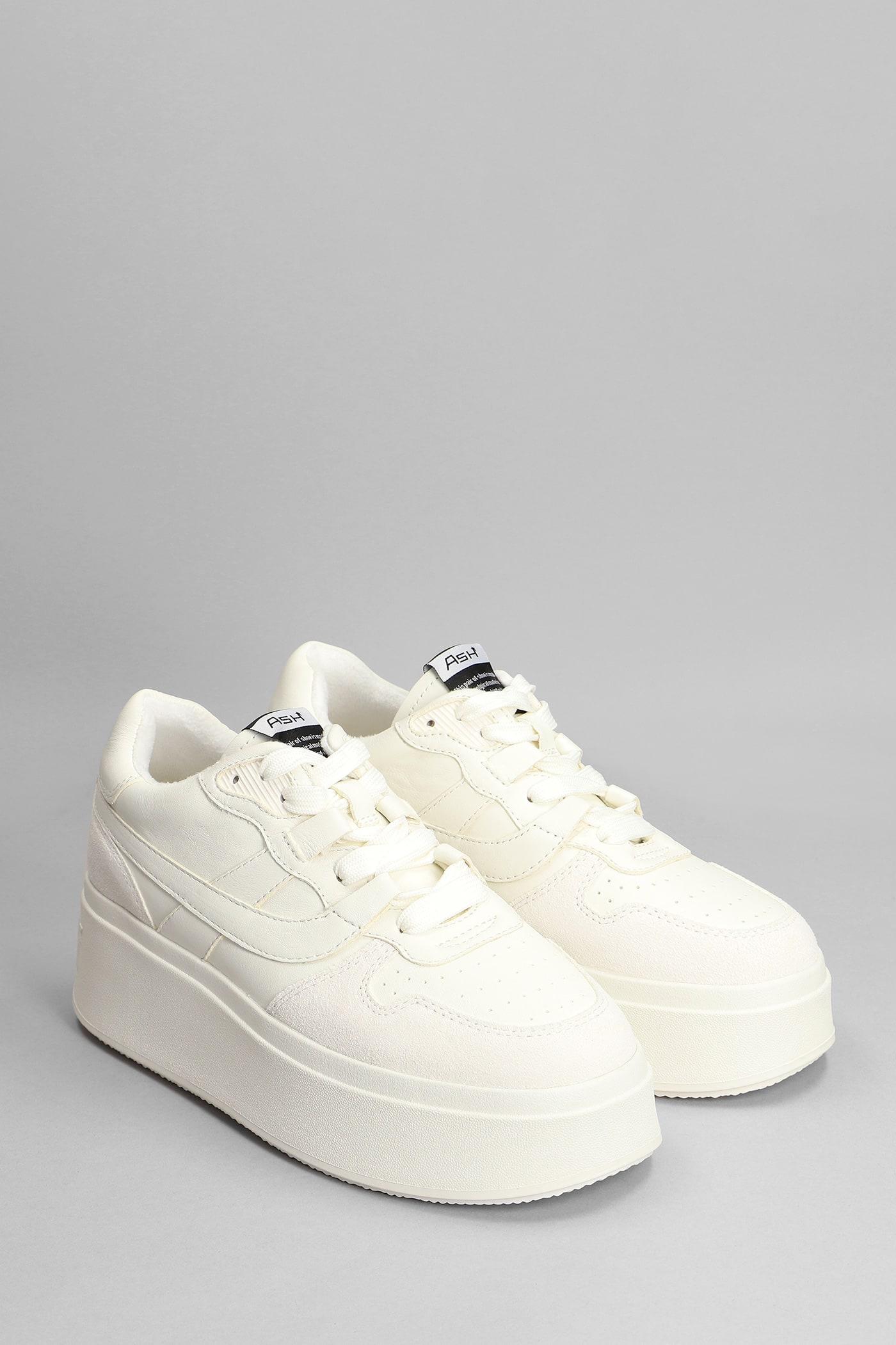 Ash Match Sneakers In White Suede And Leather | Lyst