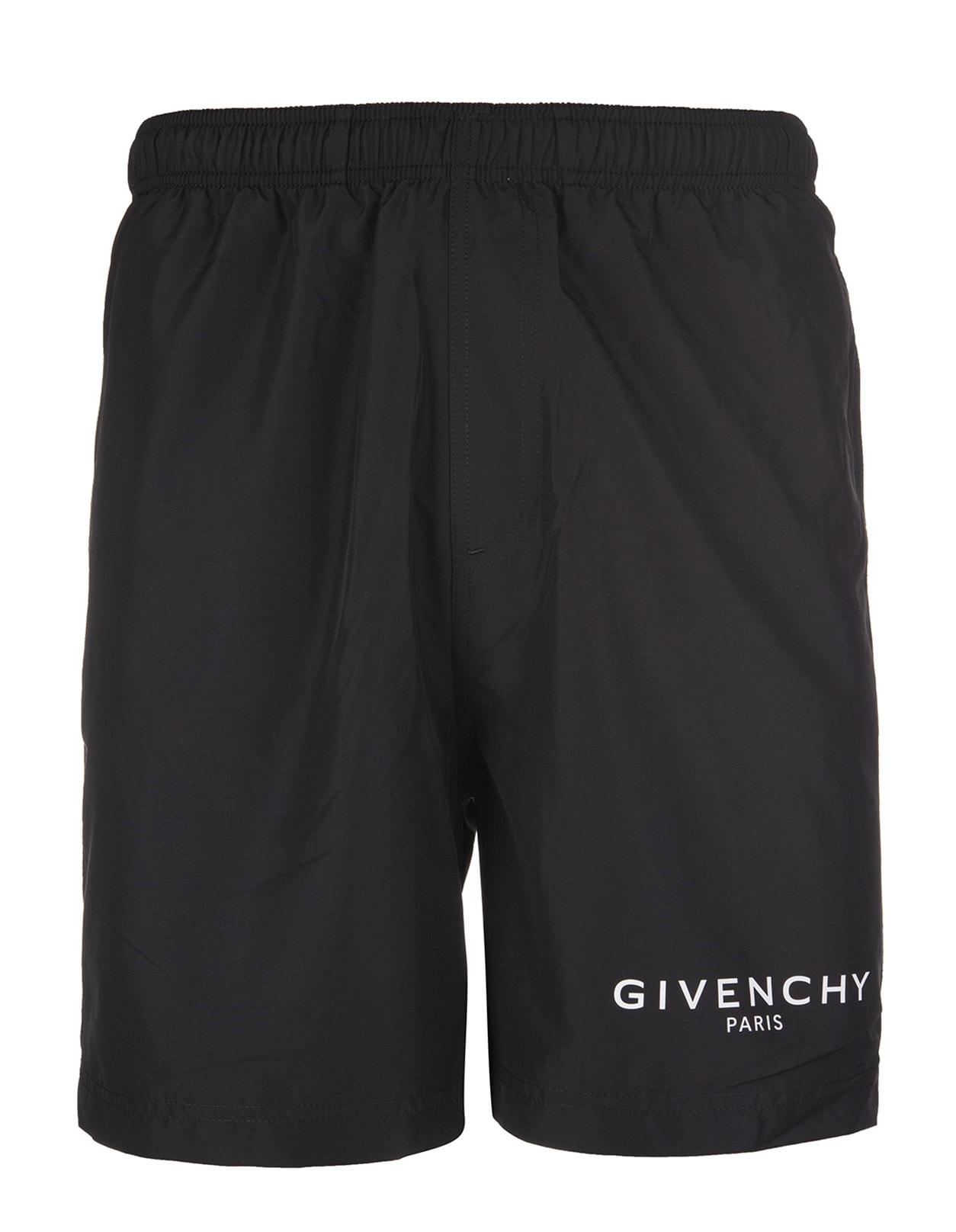 Givenchy Logo Print Swimming Trunks 