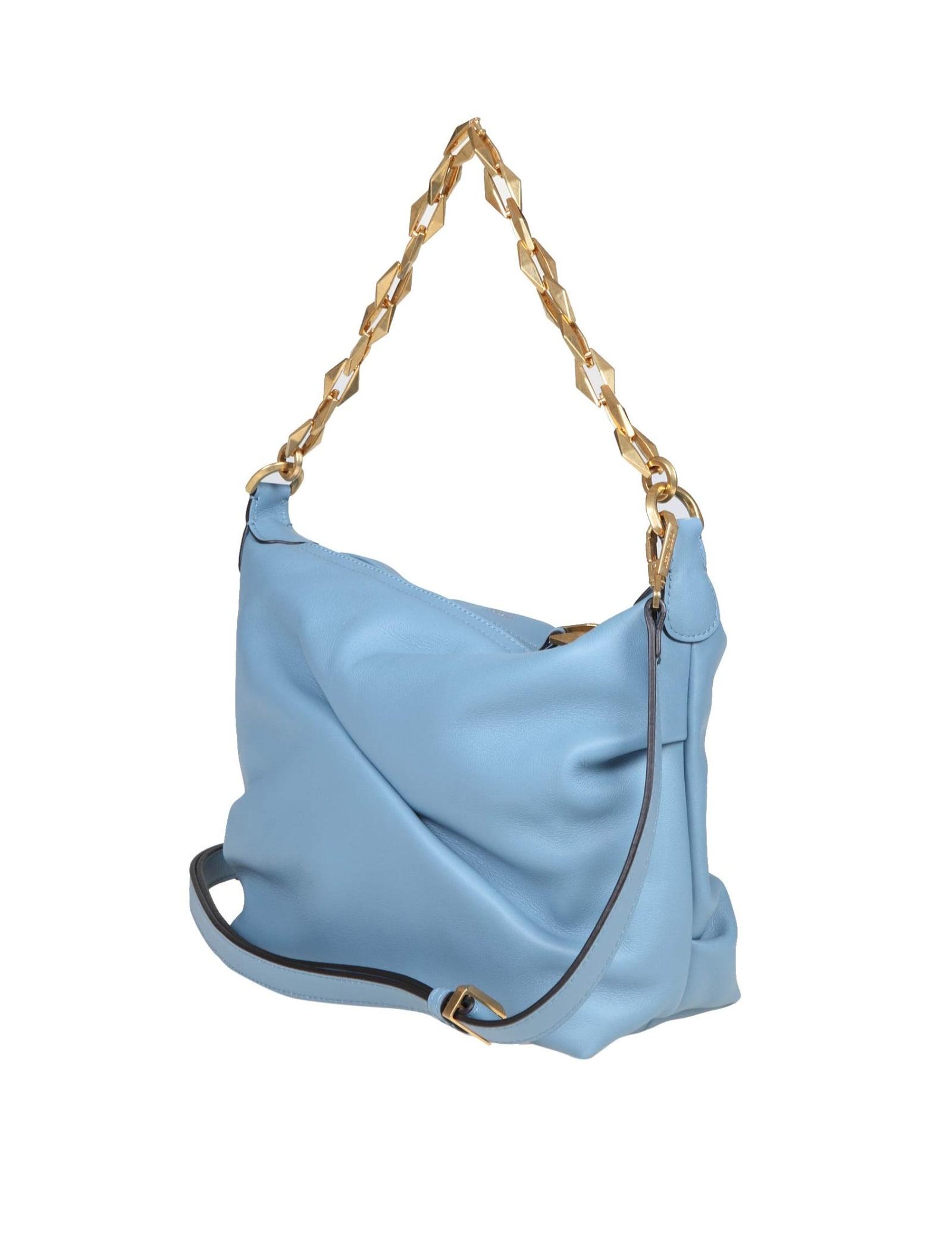 Jimmy Choo Soft Hobo/s Bag In Soft Leather in Blue | Lyst