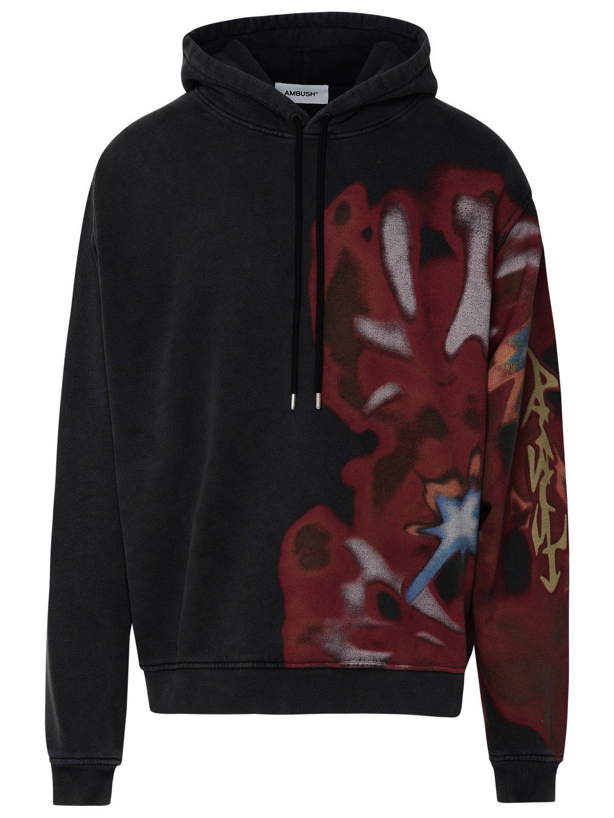 Ambush Printed Cotton Hoodie in Black for Men Lyst