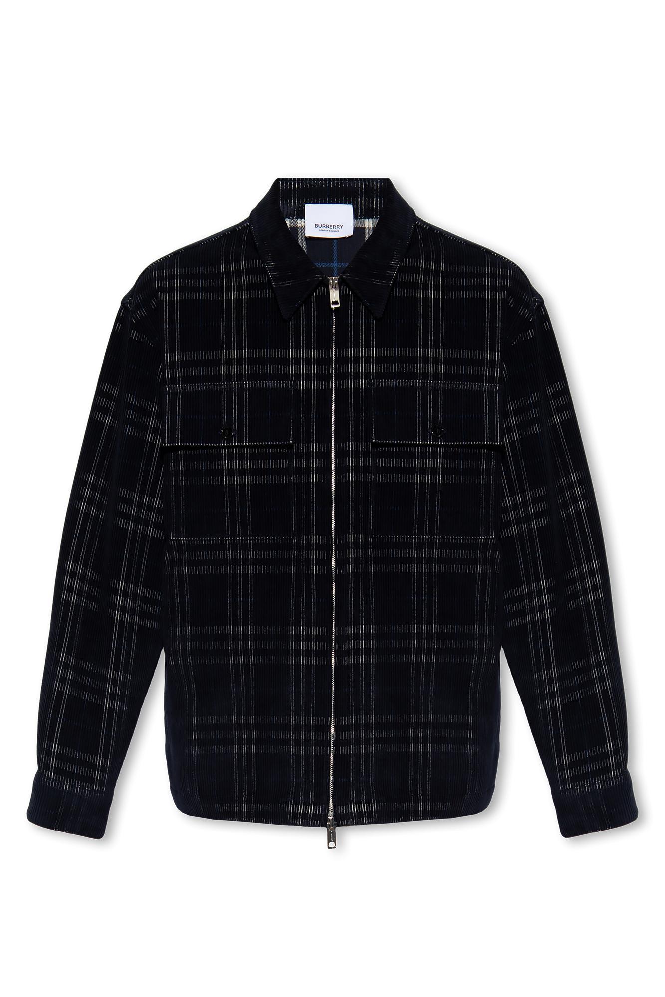 Burberry Partel Corduroy Jacket in Blue for Men Lyst UK