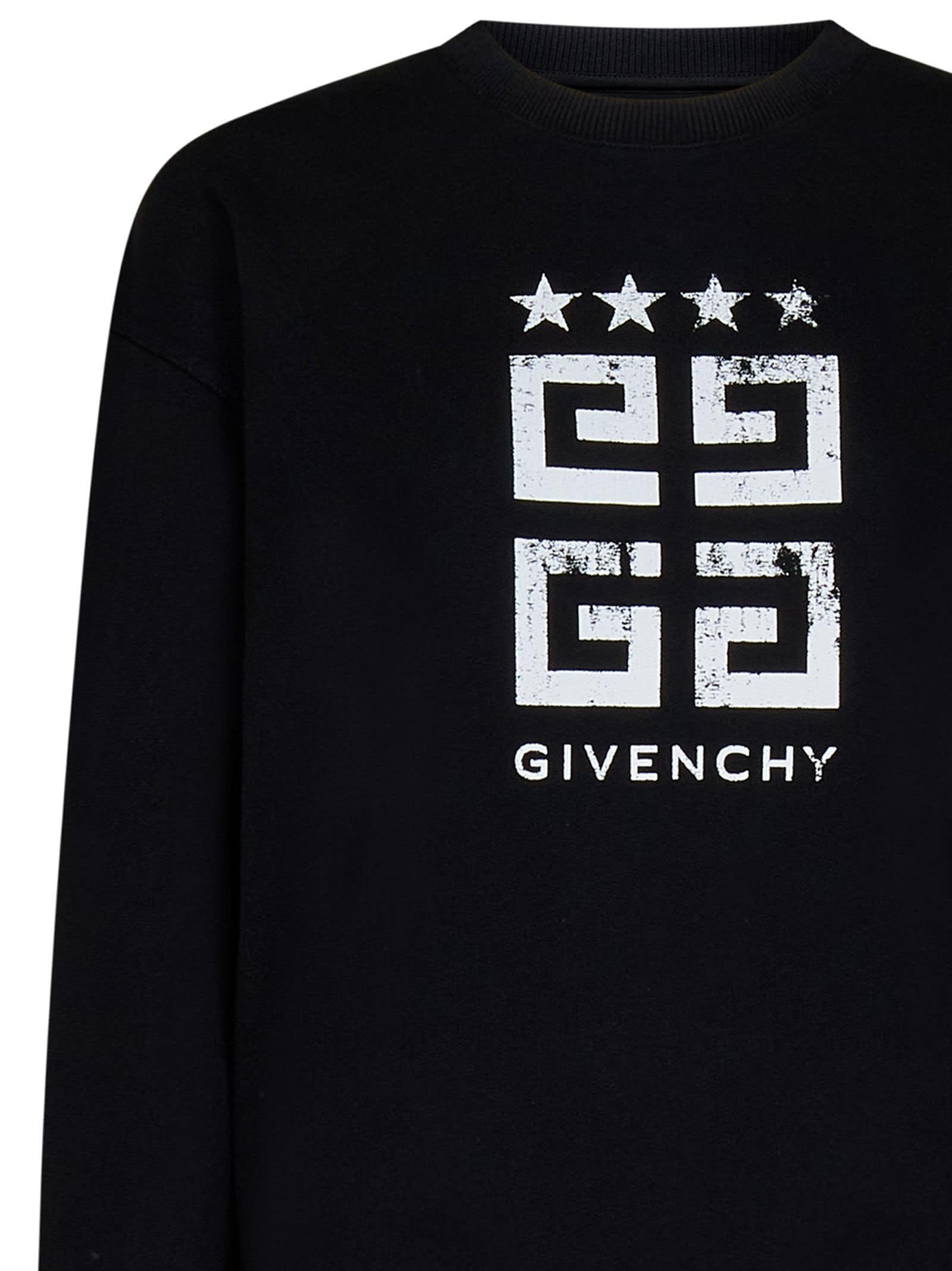 bon Isolator Onderhandelen Givenchy 4g Stars Sweatshirt in Black | Lyst
