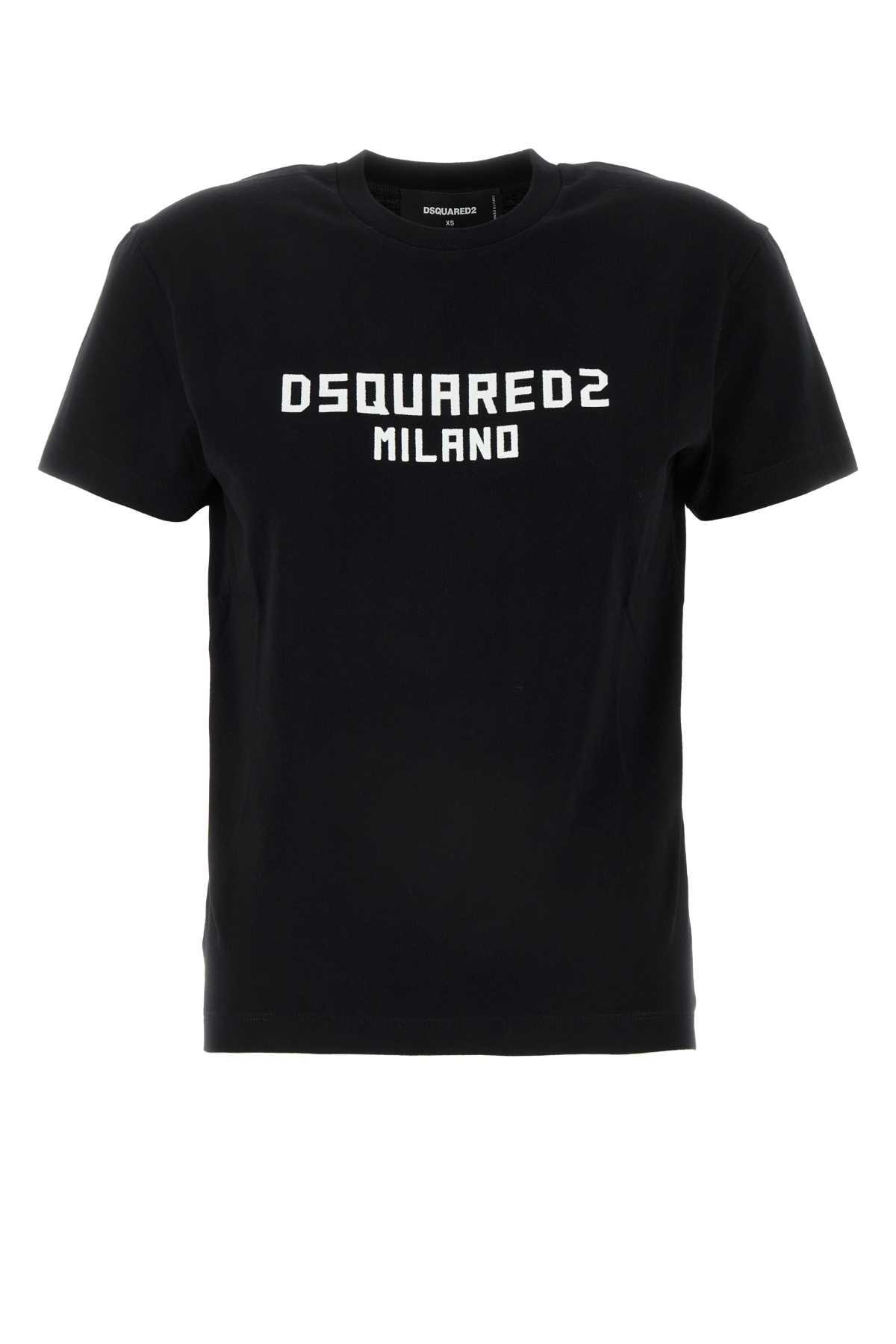 DSquared Cotton T Shirt in Black Lyst UK
