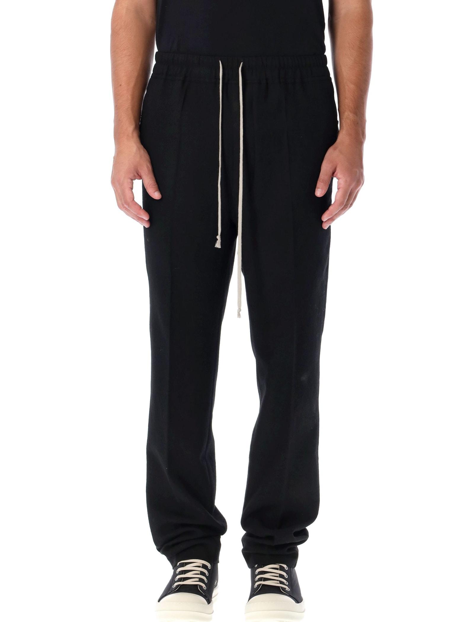 Rick Owens Drawstring Slim Long Pants in Black for Men | Lyst