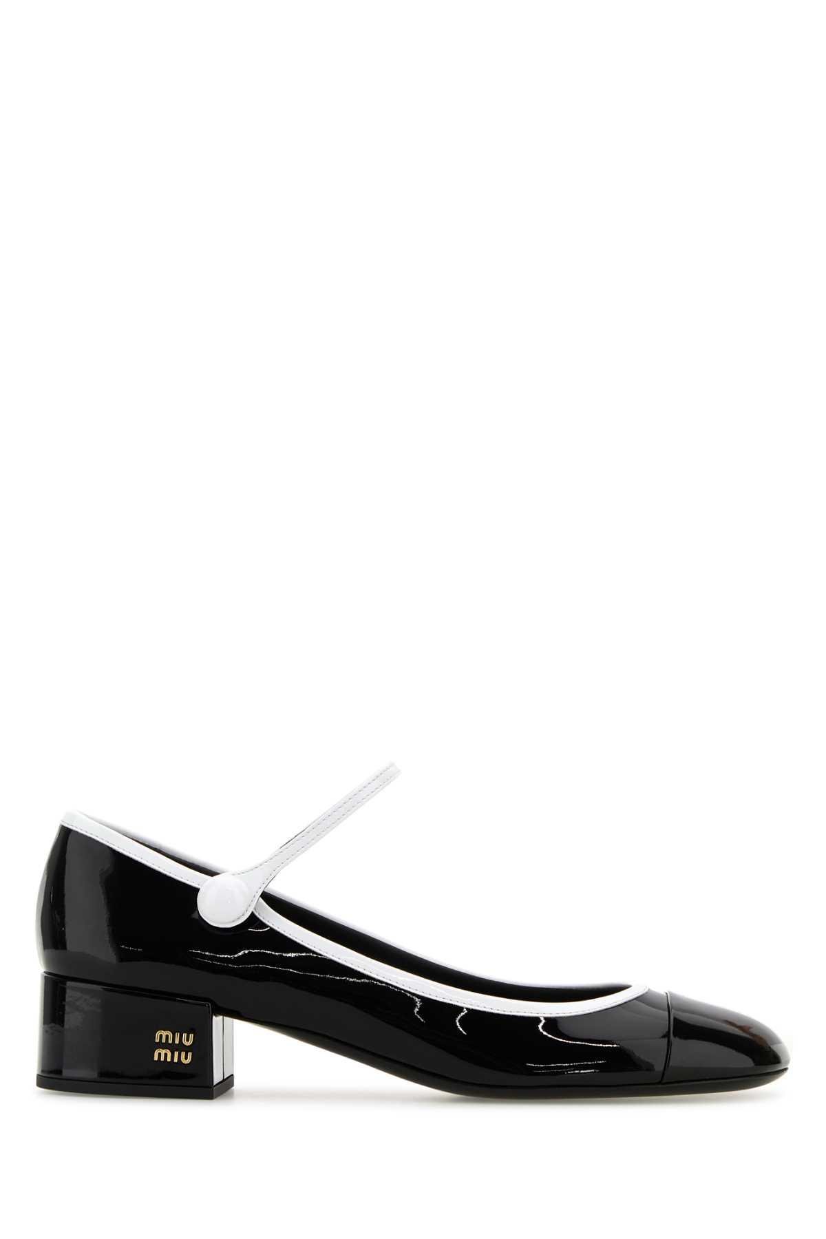 Miu Miu Leather Pumps in Black | Lyst