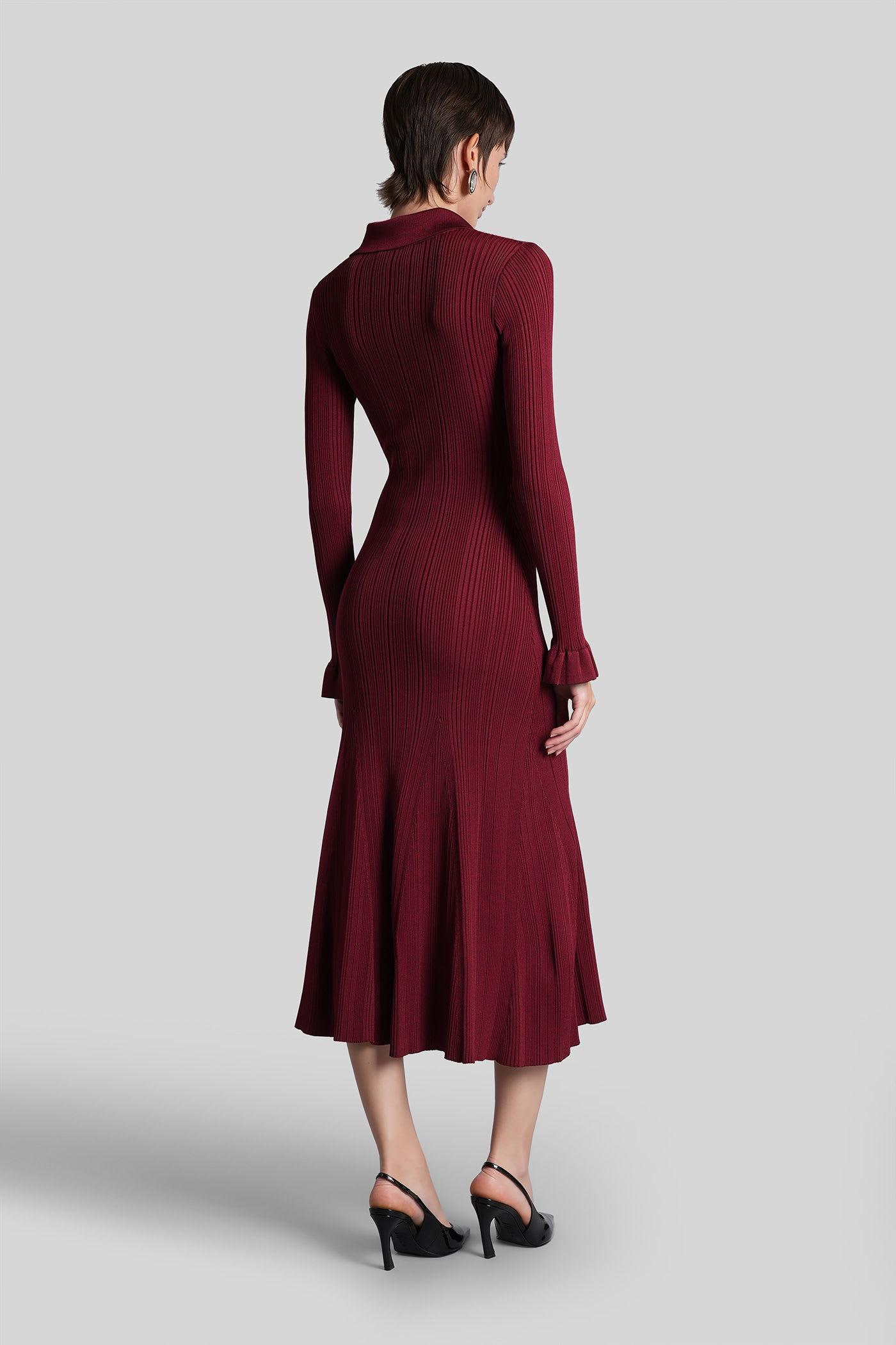 plunge long sleeve wedding dress Plunging Neck Long Sleeve Wedding Dress with Back Decolletage