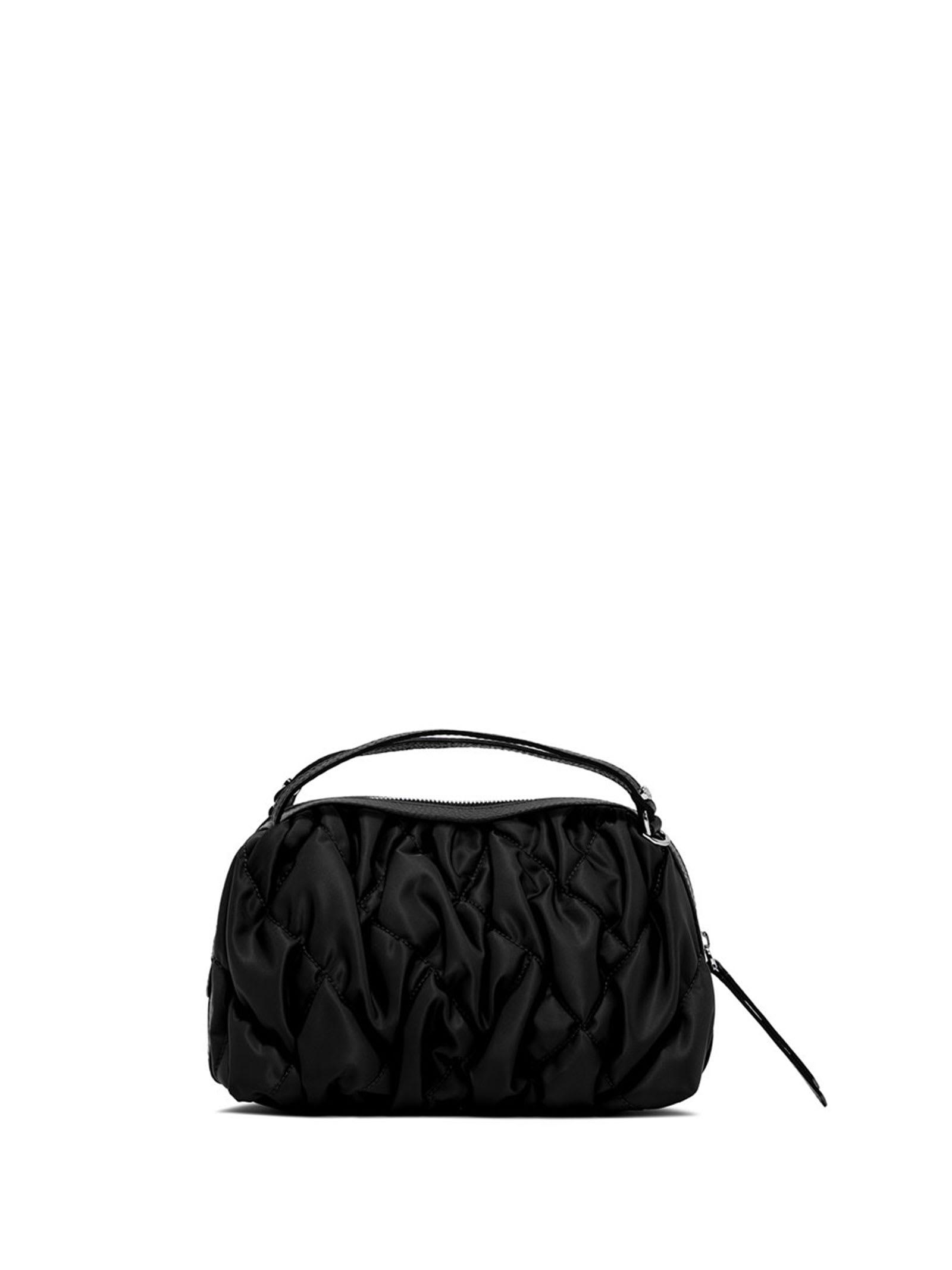 Gianni Chiarini Alifa Bag In Embossed Nylon And Leather Profiles in Black |  Lyst