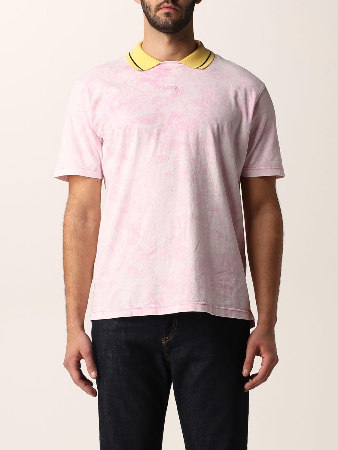 DIESEL T-shirt T-shirt in Pink for Men - Lyst