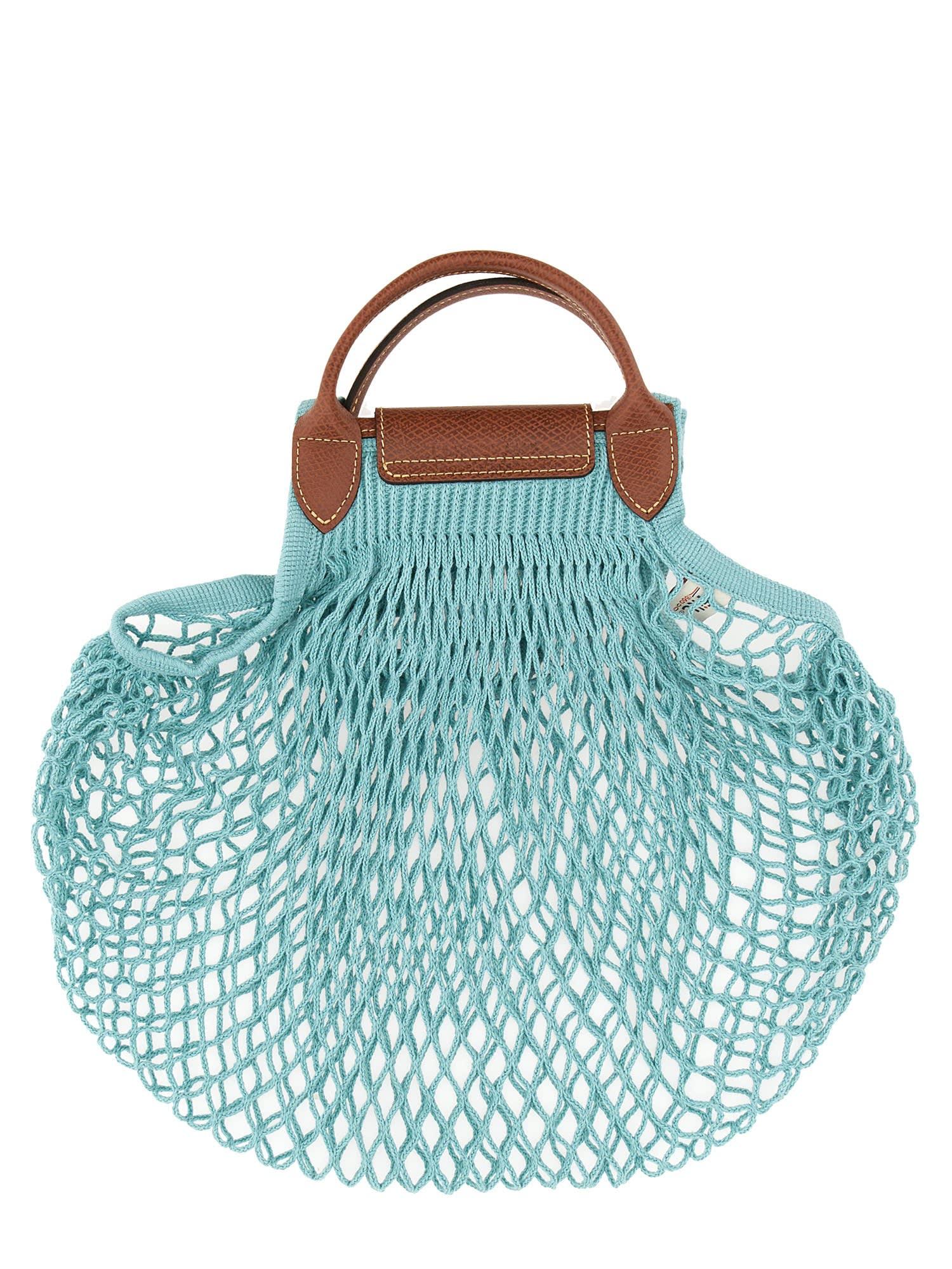 Longchamp Le Pliage Filet Mesh-knit Bag in Blue
