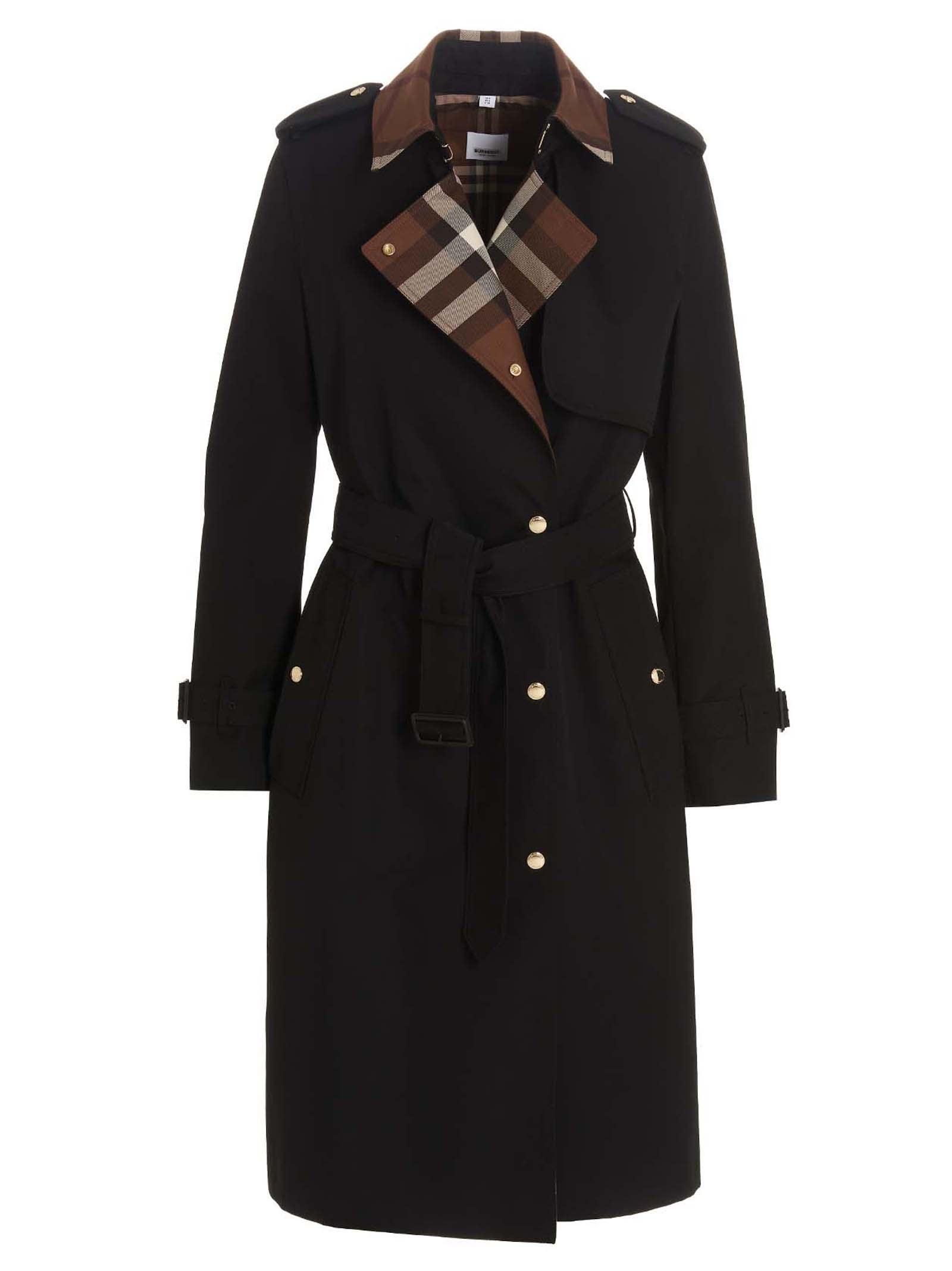 Burberry Sandridge Trench Coat in Black | Lyst