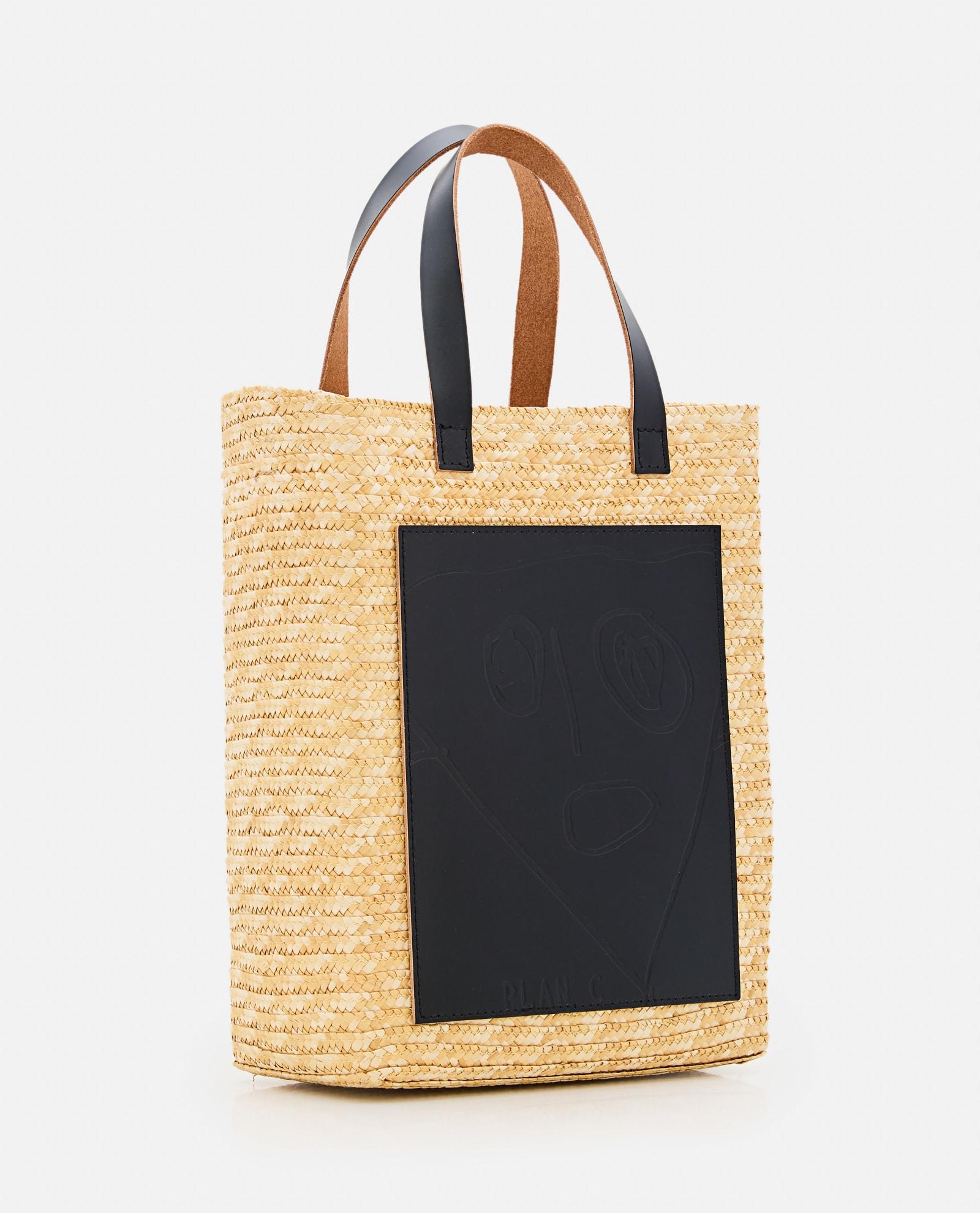 Straw hot sale shopping bag