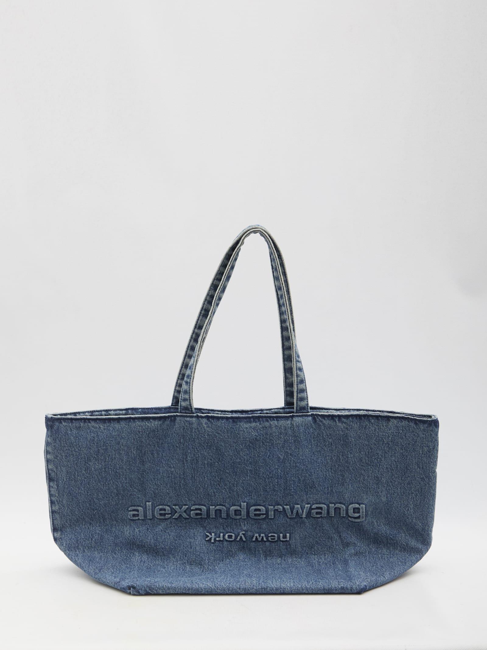 Alexander Wang◆ Punch デニム トート バッグ ロゴ Alexander Wang Punch Denim Logo Tote Bag | Saks Fifth Avenue