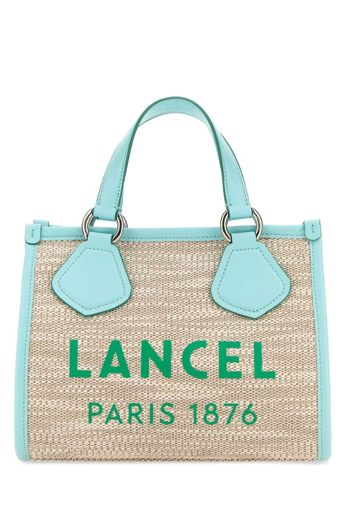 Lancel Canvas Summer Shopping Bag in Blue Lyst UK