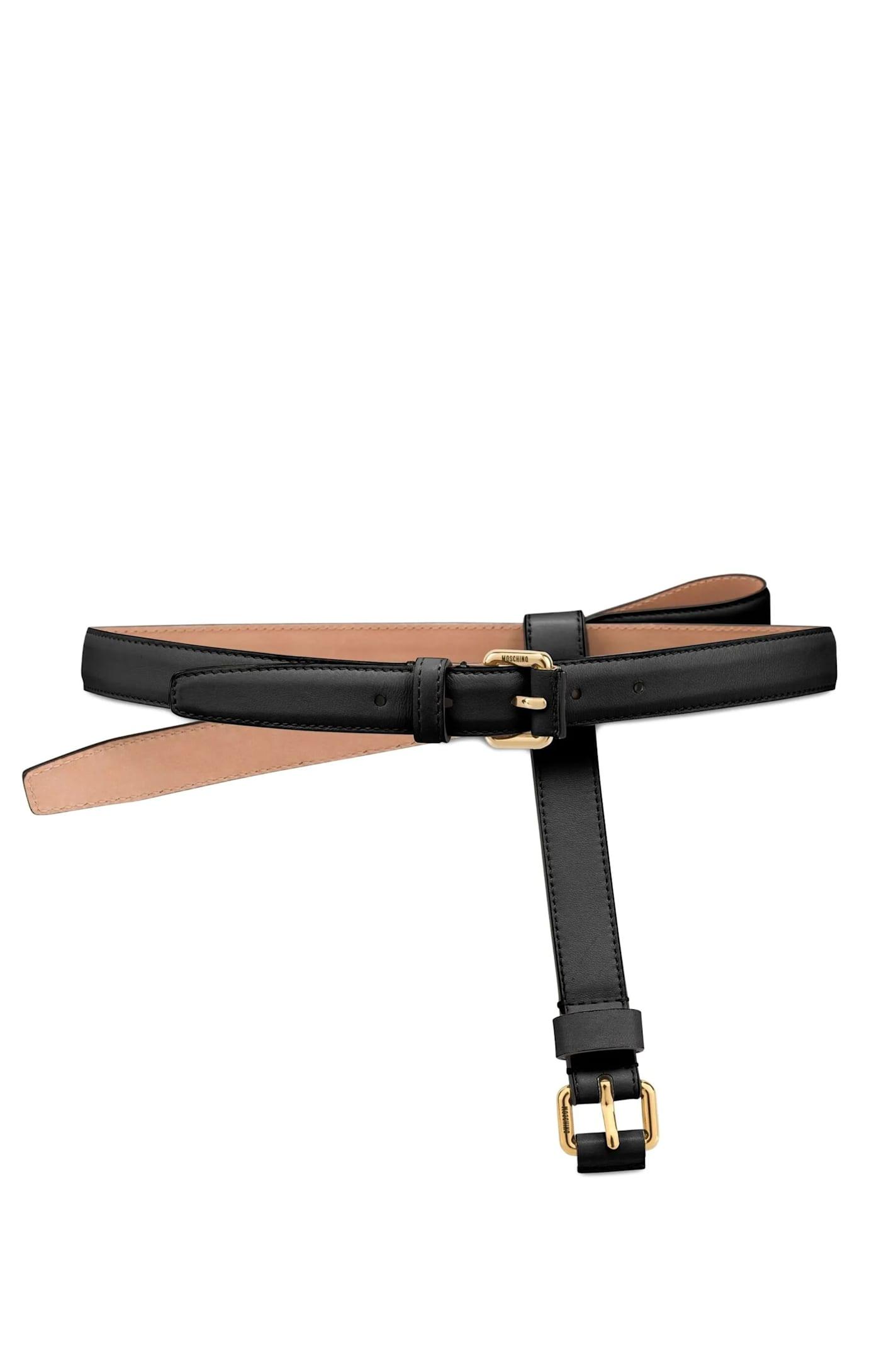 Moschino Lips Narrow Belt Moschino Lips Narrow Belt - Black Belts, Accessories  main image 2