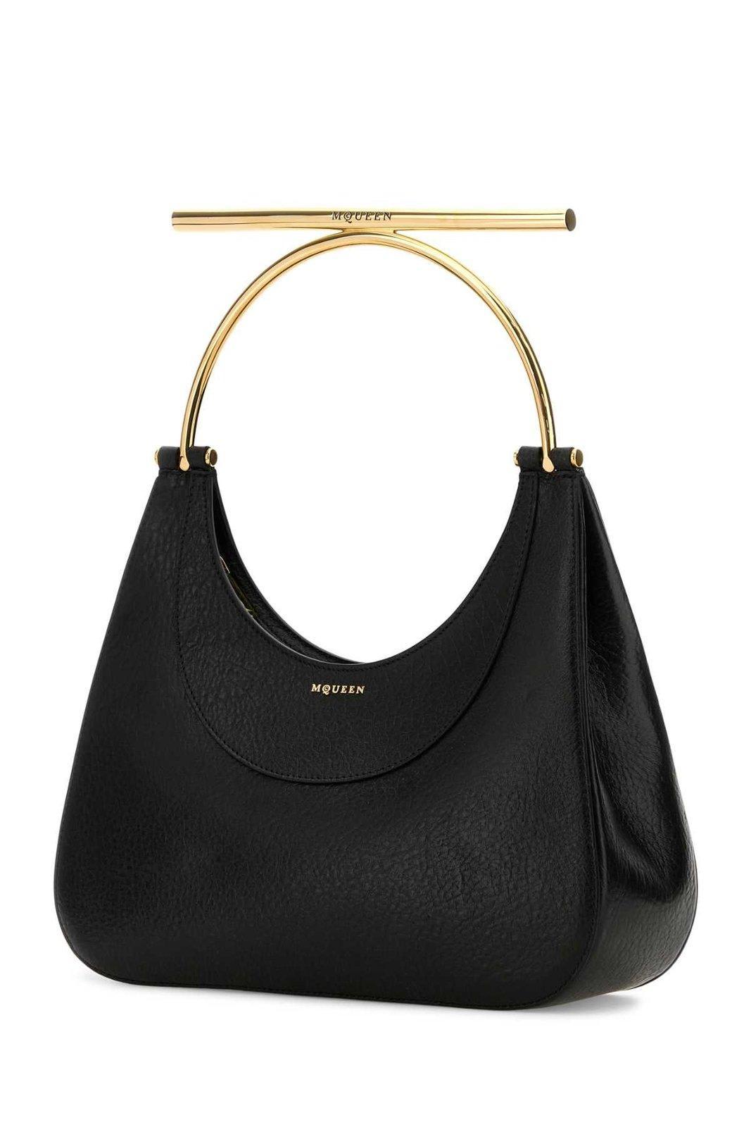 Black zip up handbag sale