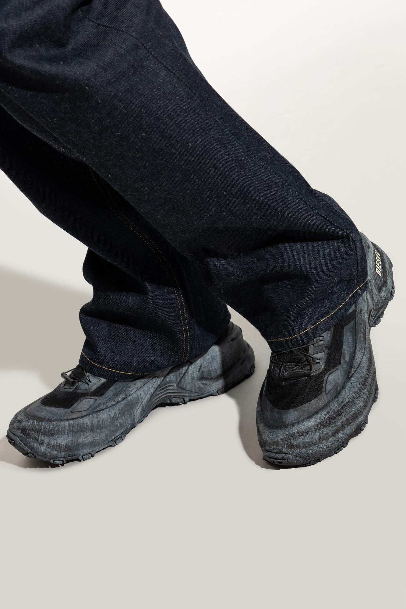 DIESEL Sport Shoes D-Cage Runner in Gray for Men | Lyst