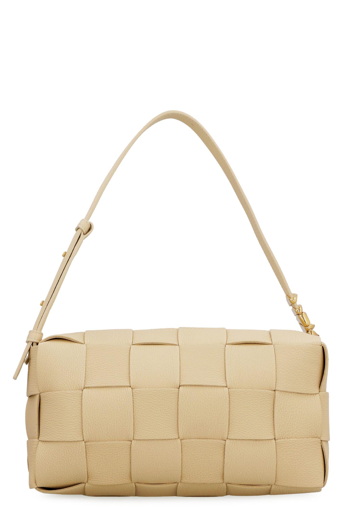 Bottega Veneta Brick Cassette Shoulder Bag in Natural